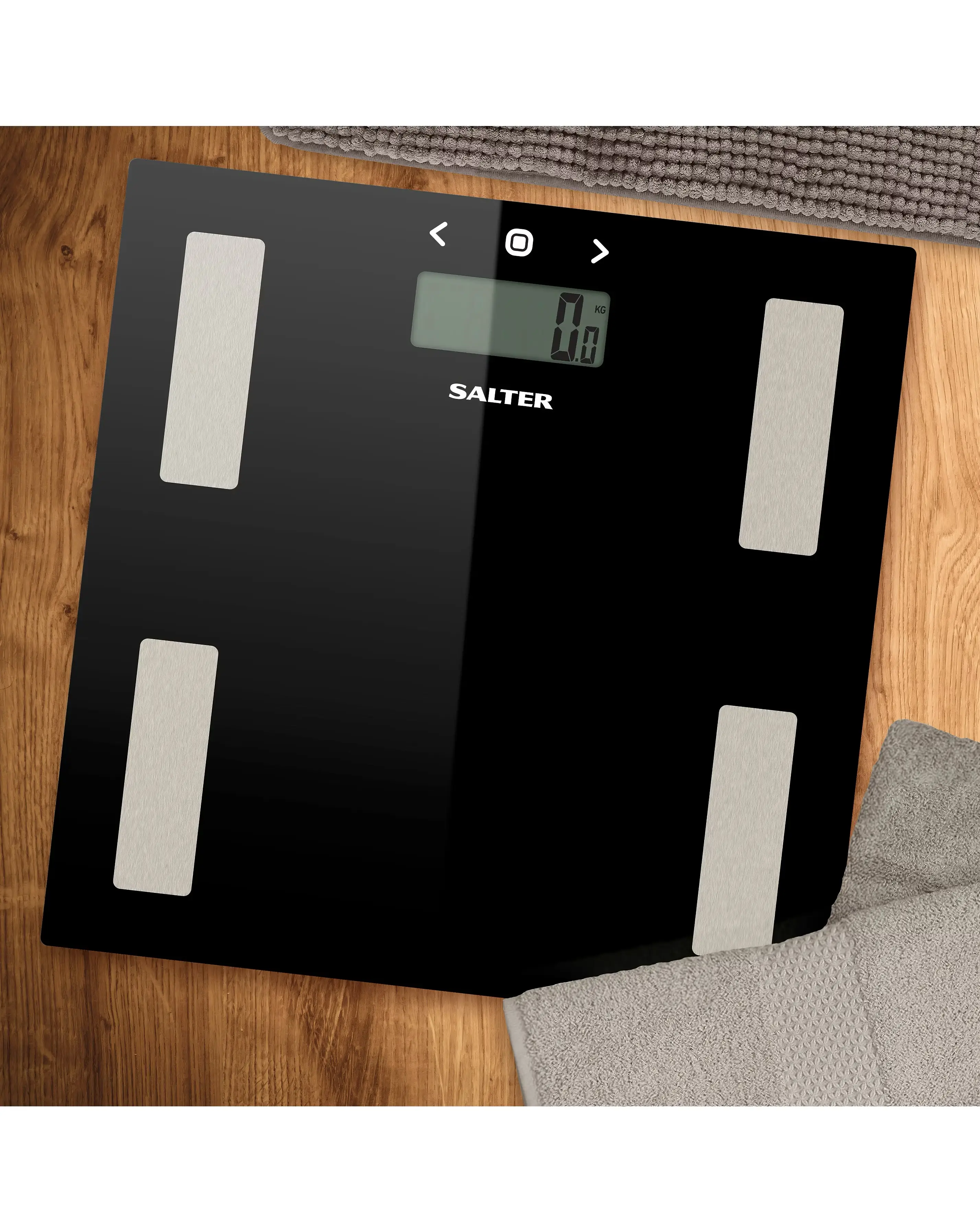 Salter Black Glass Analyser Scale 9 Salter Black Glass Analyser Scale