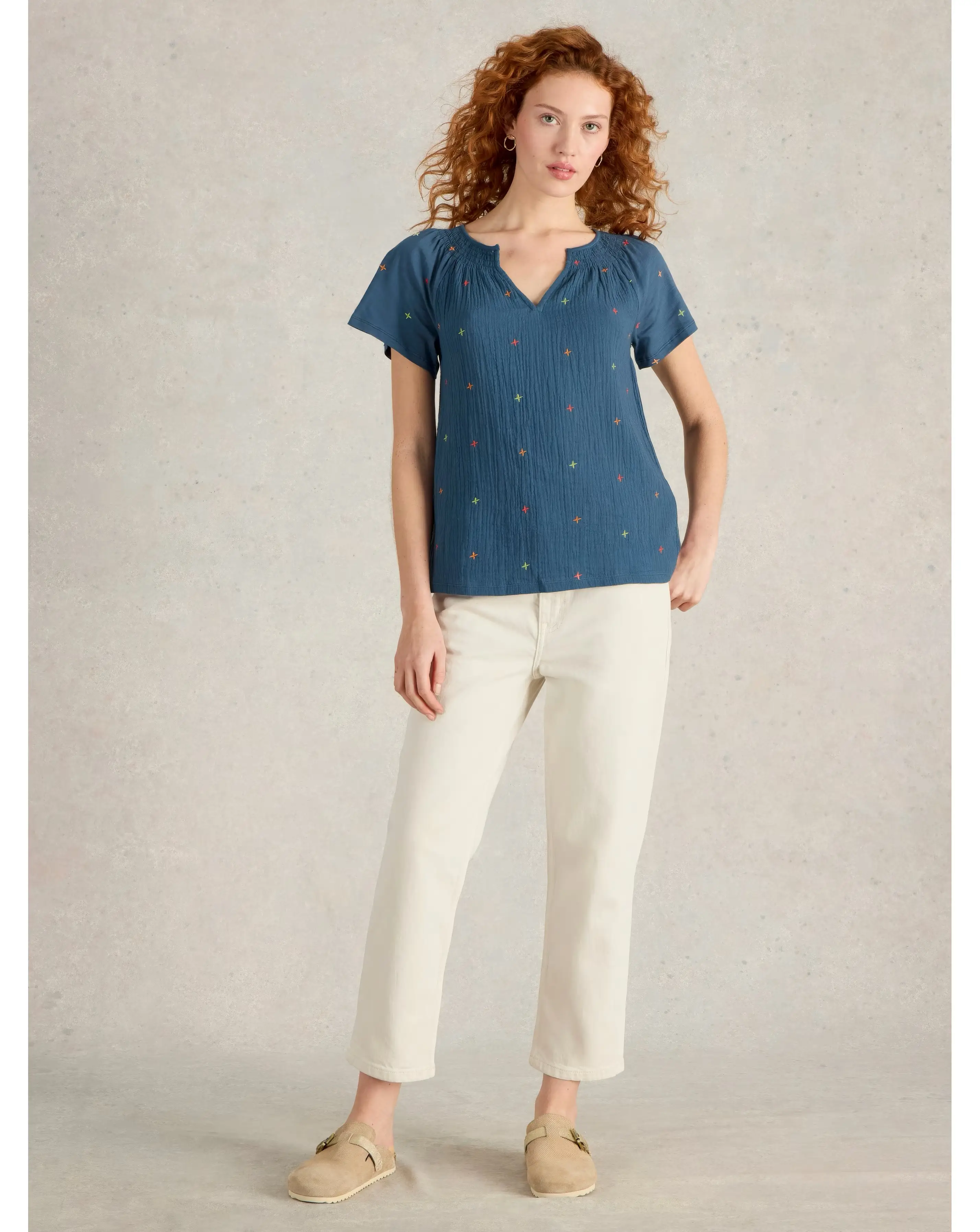 White Stuff Luella Embroidered Top 1 White Stuff Luella Embroidered Top