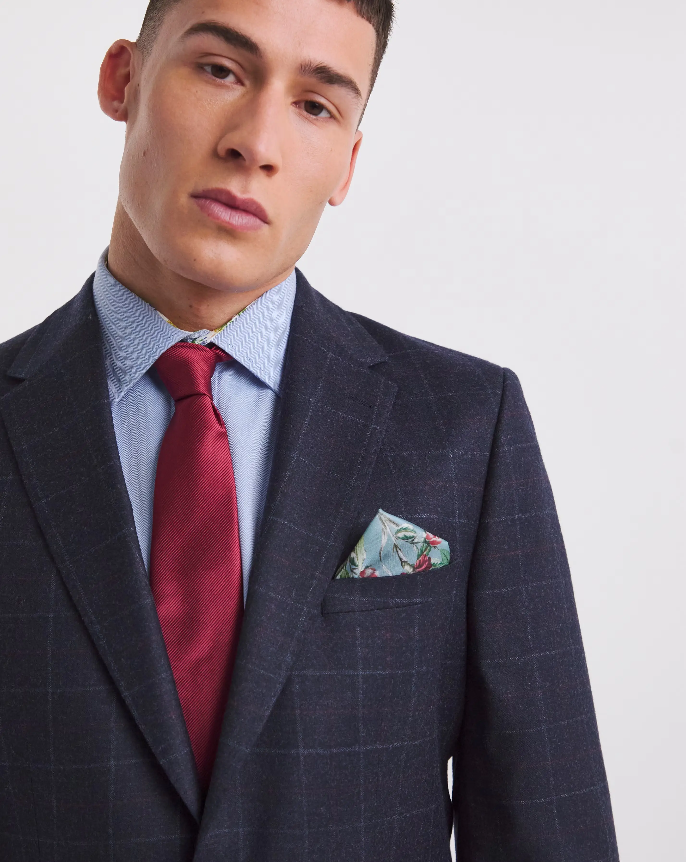 William Hunt Flannel Navy Suit Jacket 1 William Hunt Flannel Navy Suit Jacket