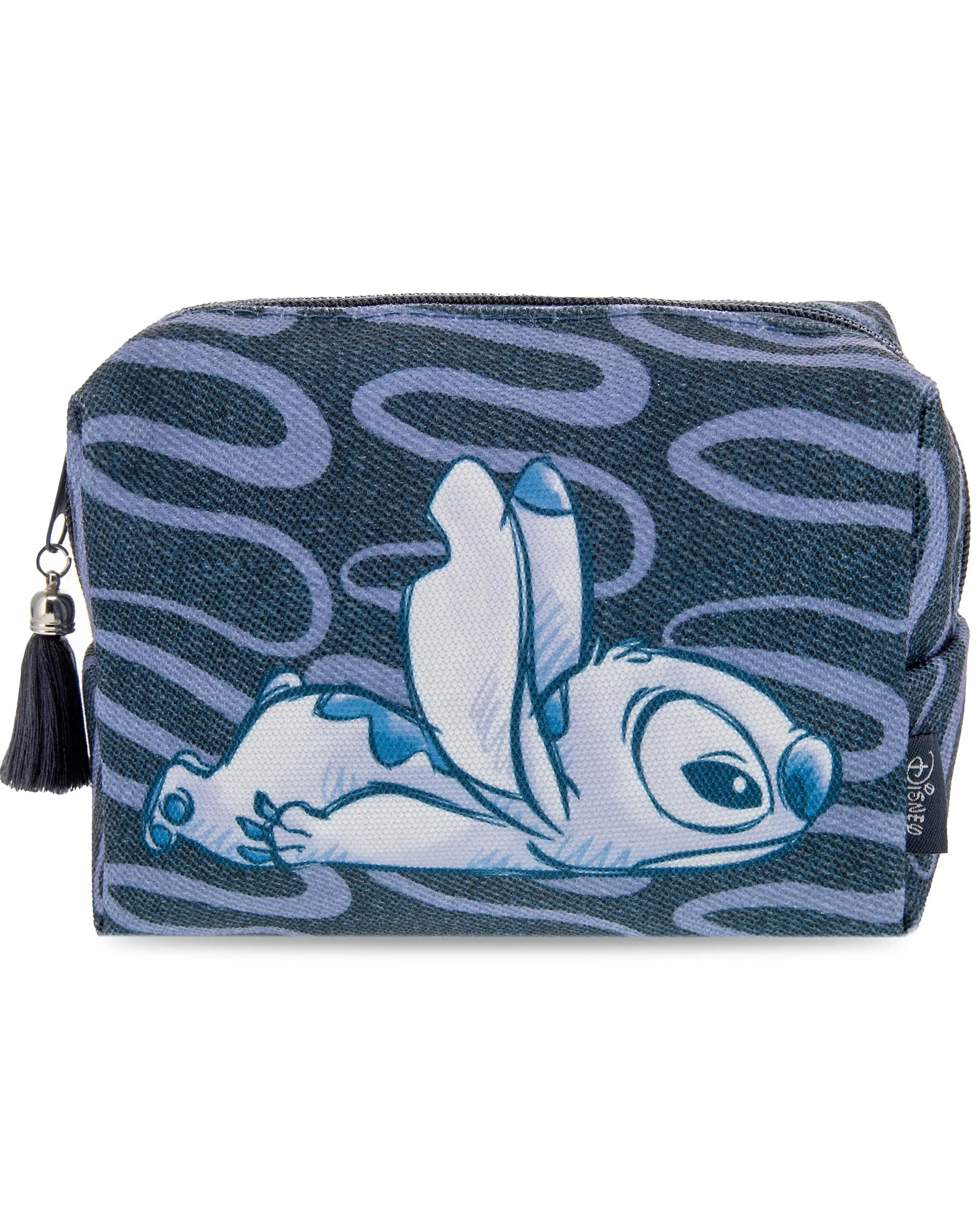 Disney Stitch Denim Cosmetic Bag & Makeup Brushes 2 Disney Stitch Denim Cosmetic Bag & Makeup Brushes