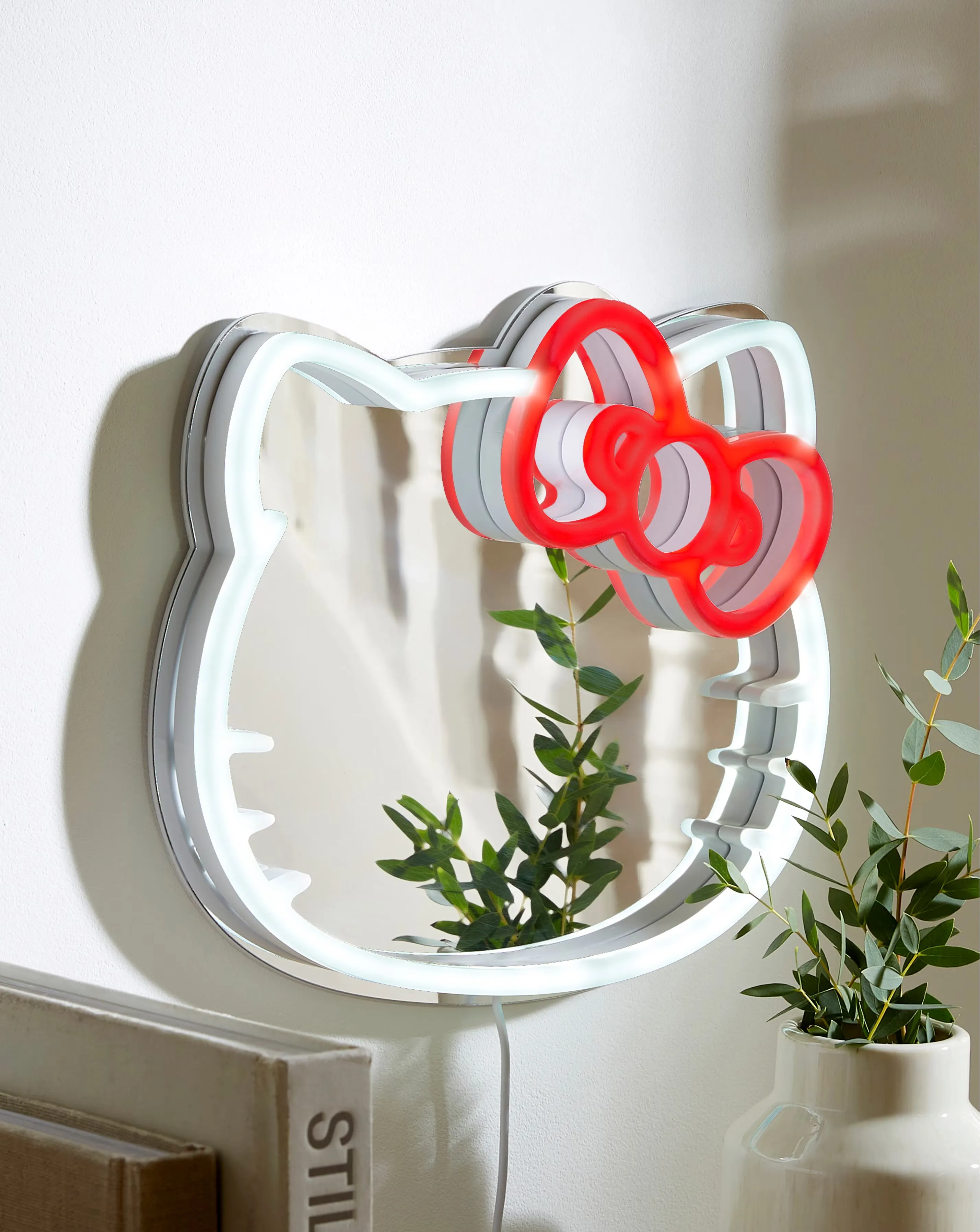 Hello Kitty Wall Mountable LED Neon Mirror 1 Hello Kitty Wall Mountable LED Neon Mirror