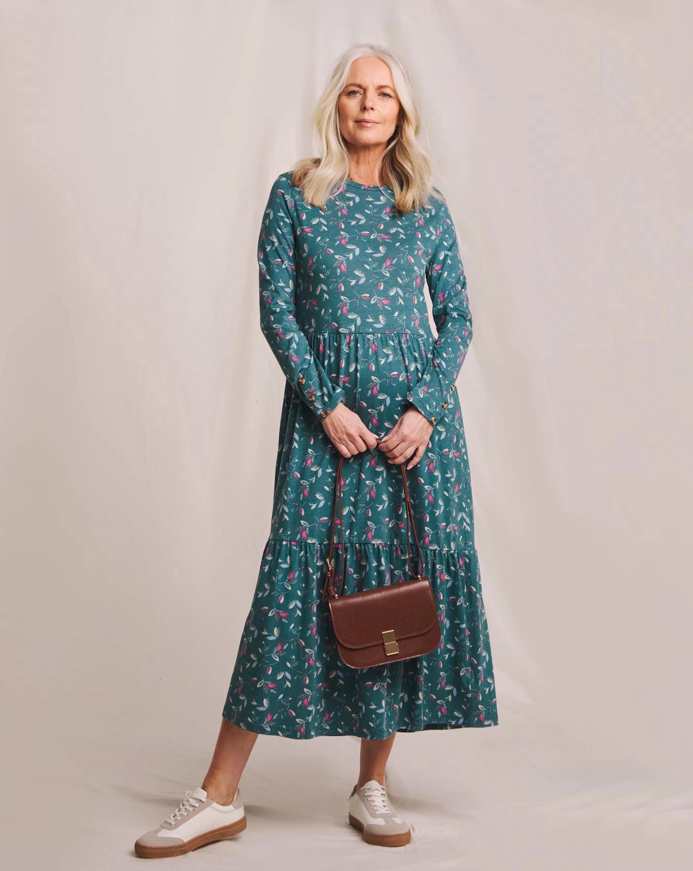 Julipa Tiered Midi Jersey Dress 1 Julipa Tiered Midi Jersey Dress