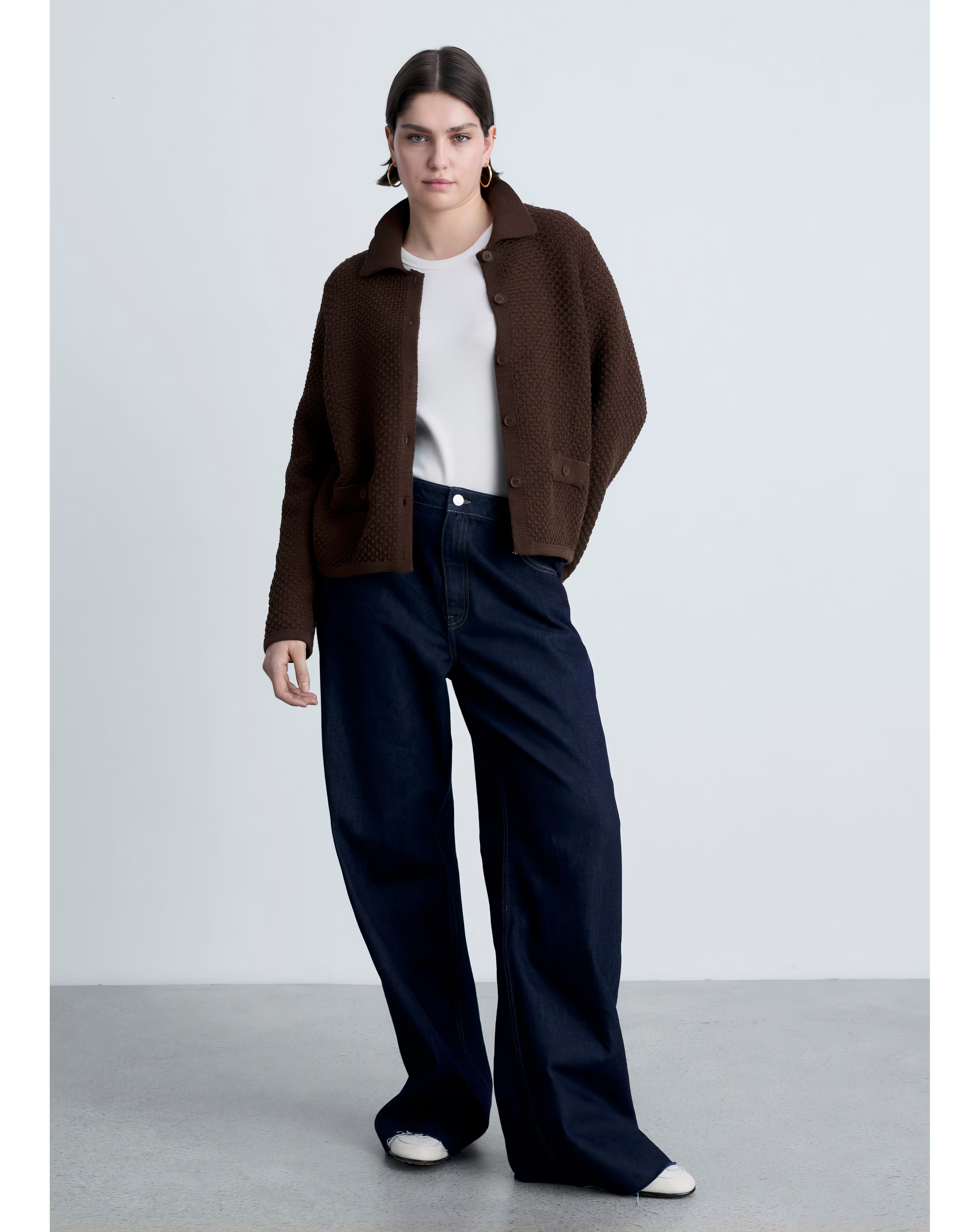 Mango Polo Neck Knitted Choco Jacket 10 Mango Polo Neck Knitted Choco Jacket