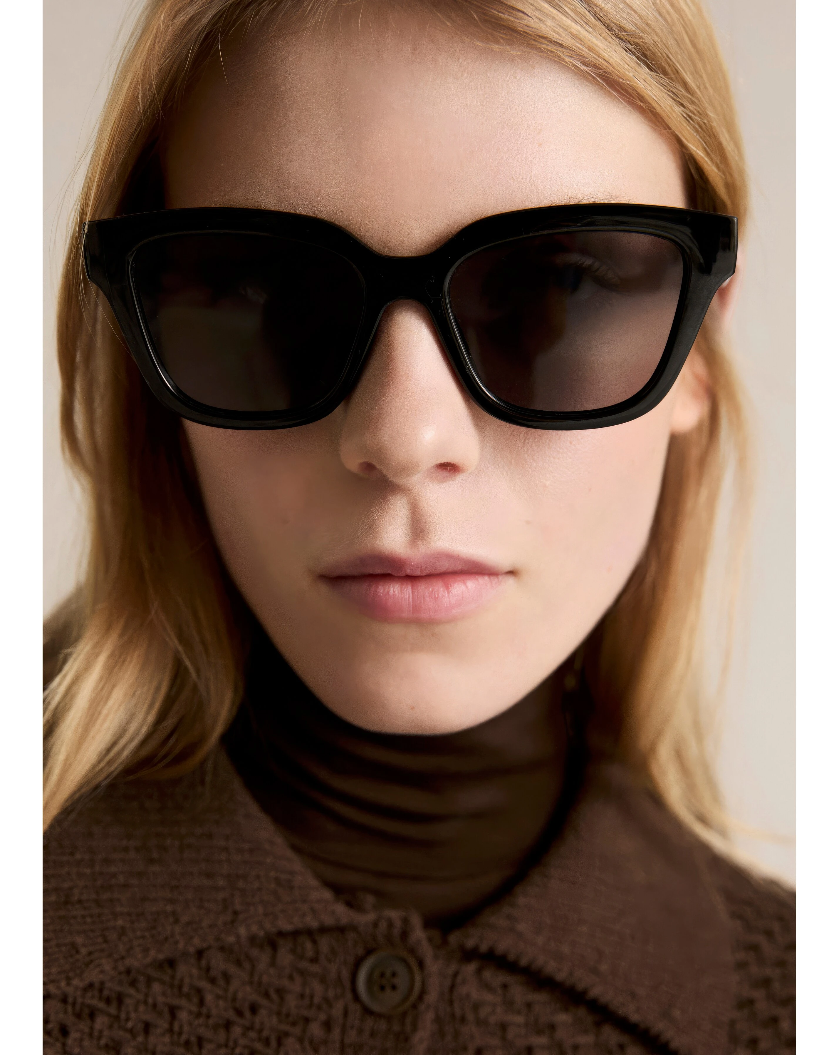 Mango Polo Neck Knitted Choco Jacket 9 Mango Polo Neck Knitted Choco Jacket
