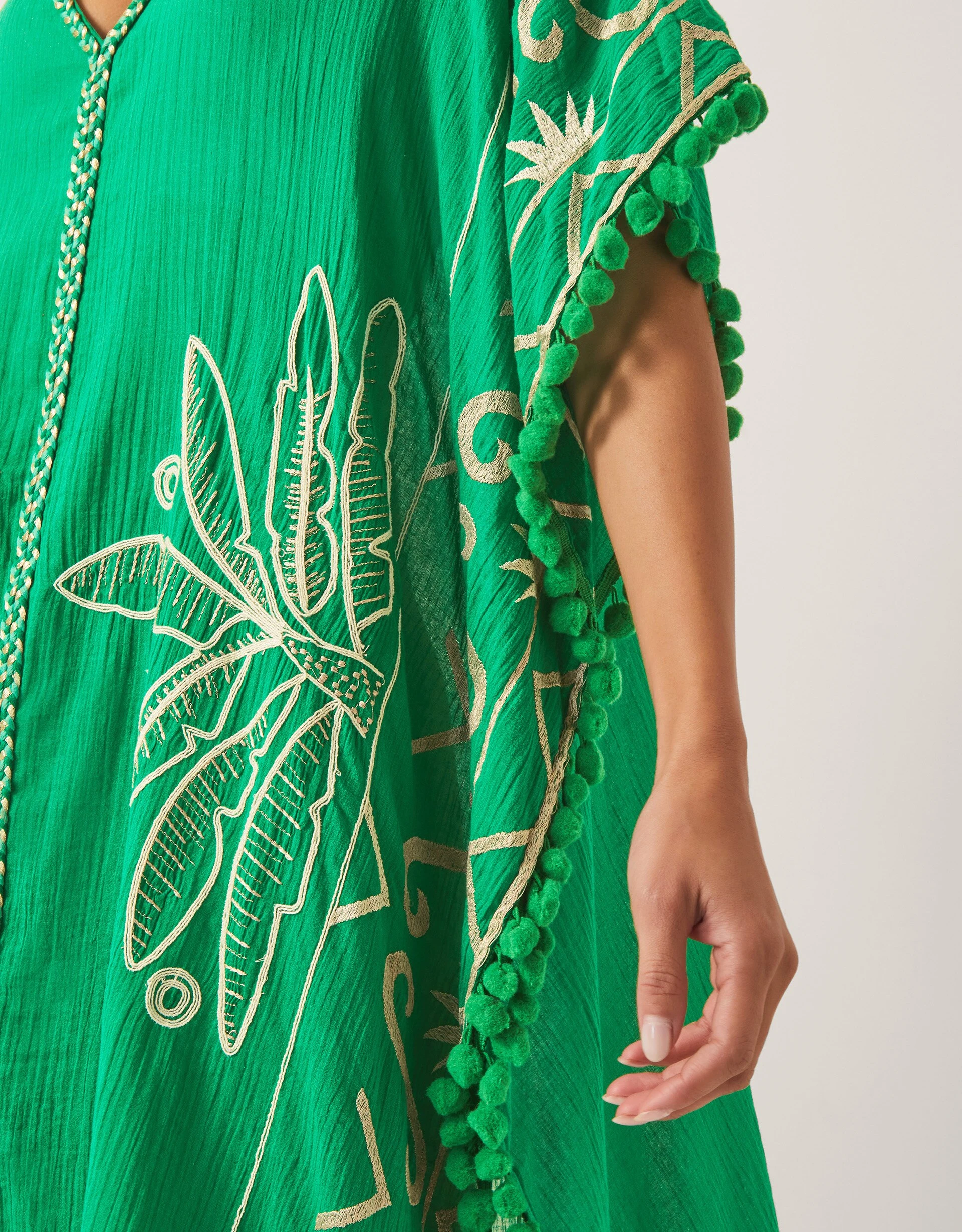 Monsoon Penny Tassel Embroidered Kaftan 3 Monsoon Penny Tassel Embroidered Kaftan