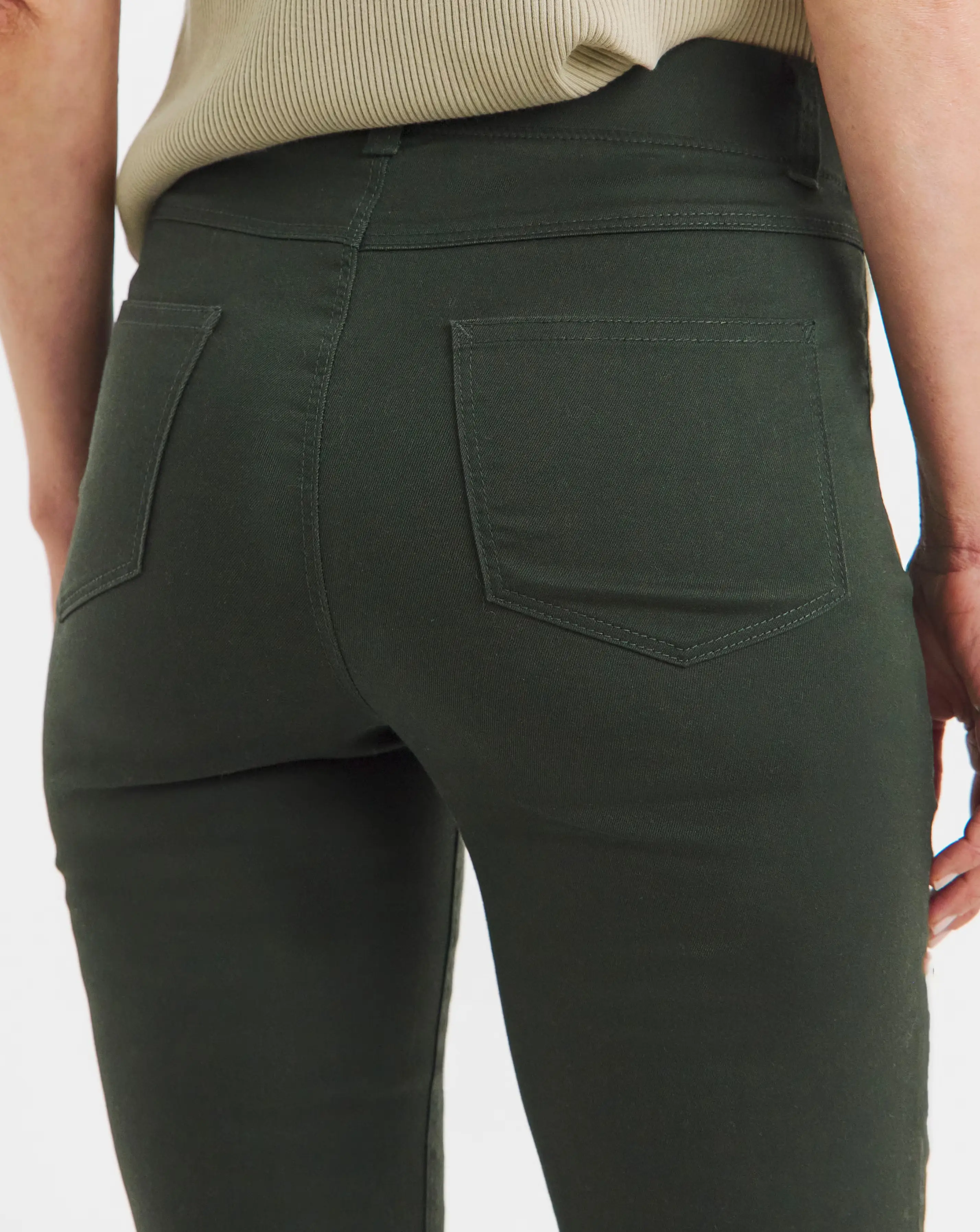 Khaki Stretch Bootcut Jeggings 4 Khaki Stretch Bootcut Jeggings