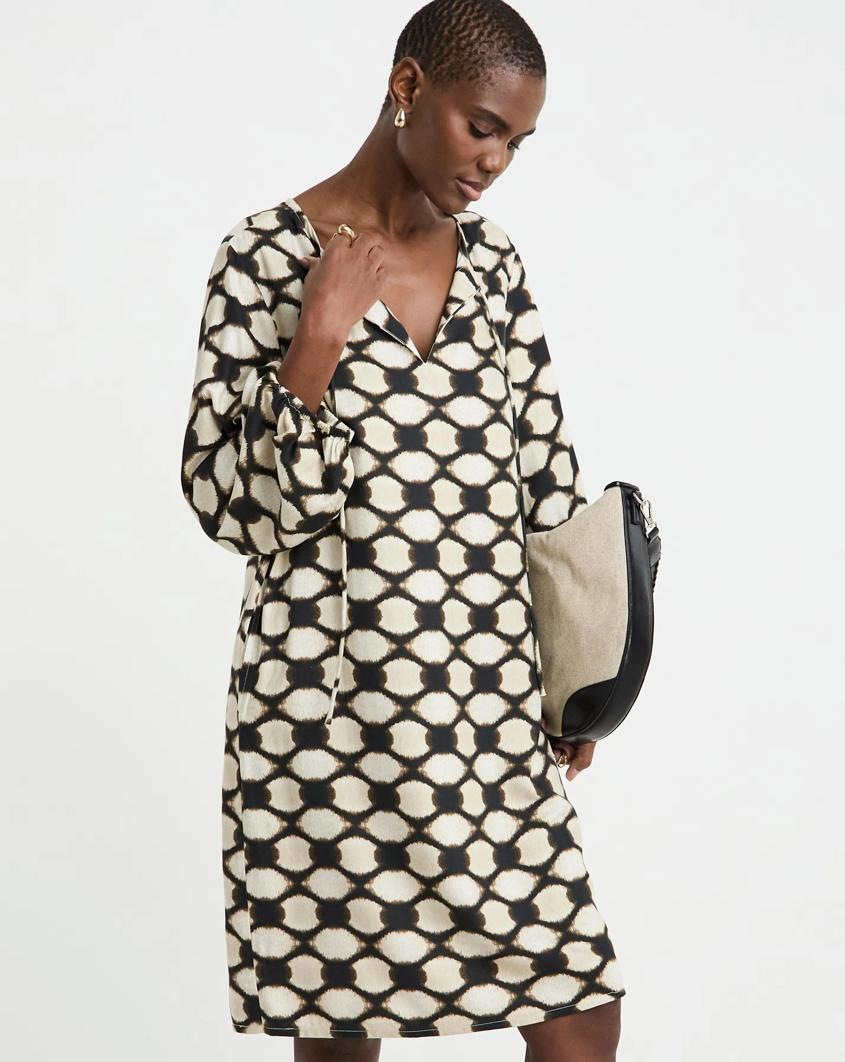 Tunic Tie Neck Dress 2 Tunic Tie Neck Dress