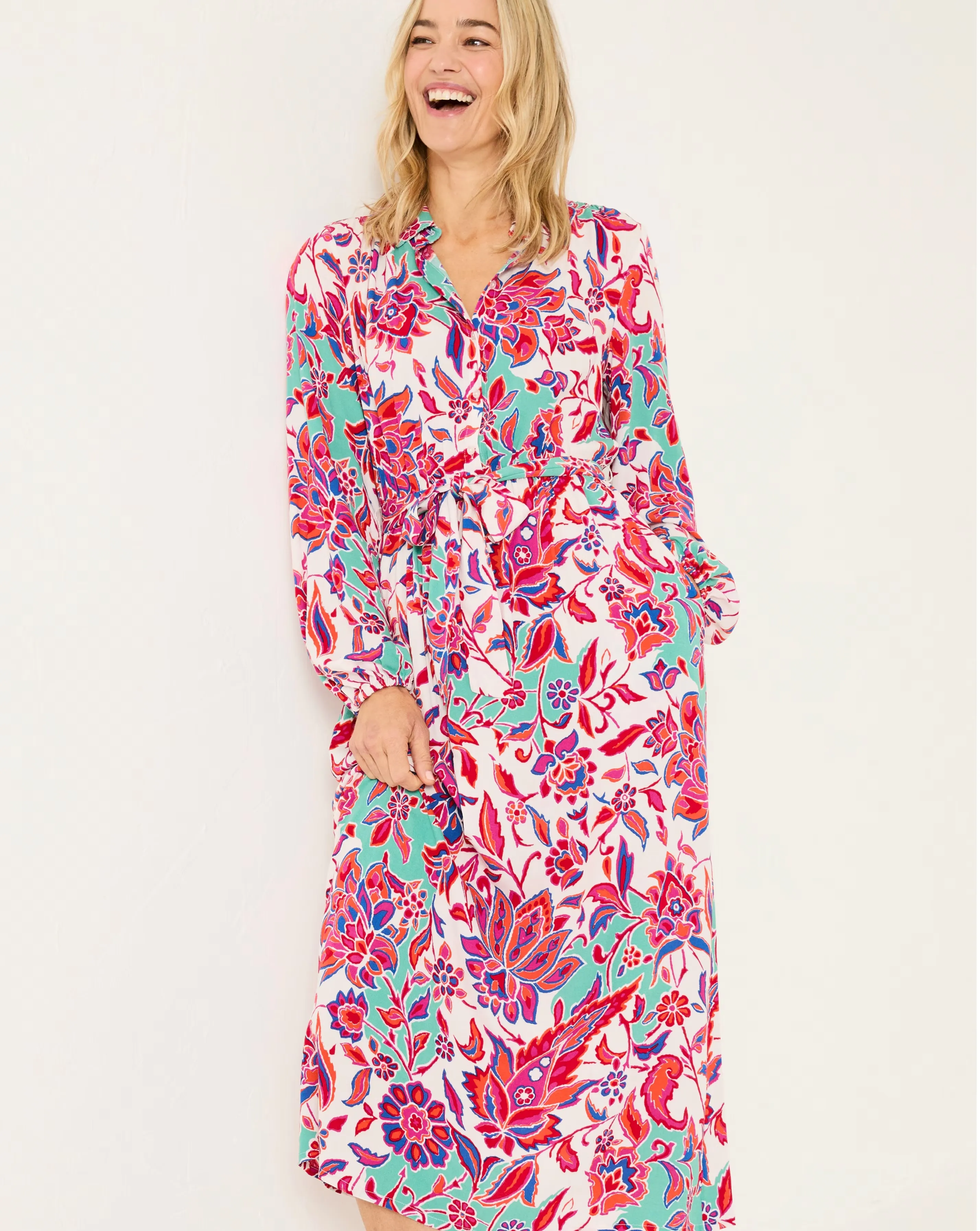 Fatface Scheana Floral Midi Dress 2 Fatface Scheana Floral Midi Dress