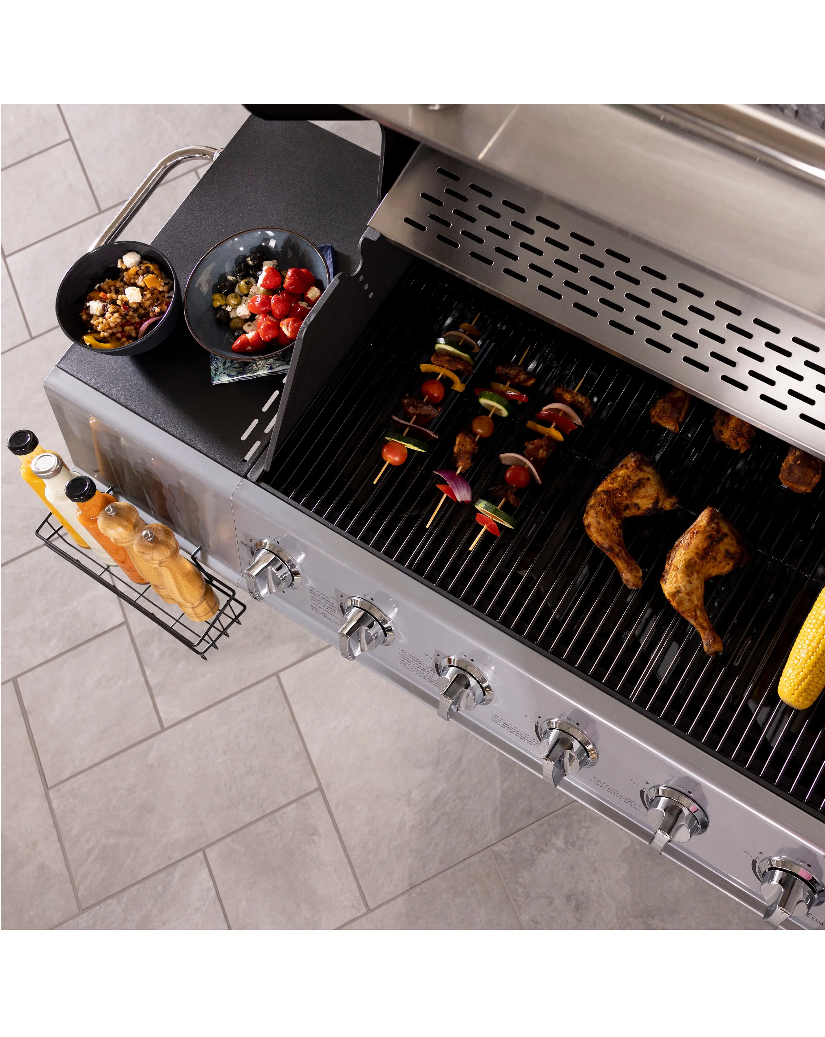 Charles Bentley 6 Burner Gas BBQ with Side Burner 9 Charles Bentley 6 Burner Gas BBQ with Side Burner