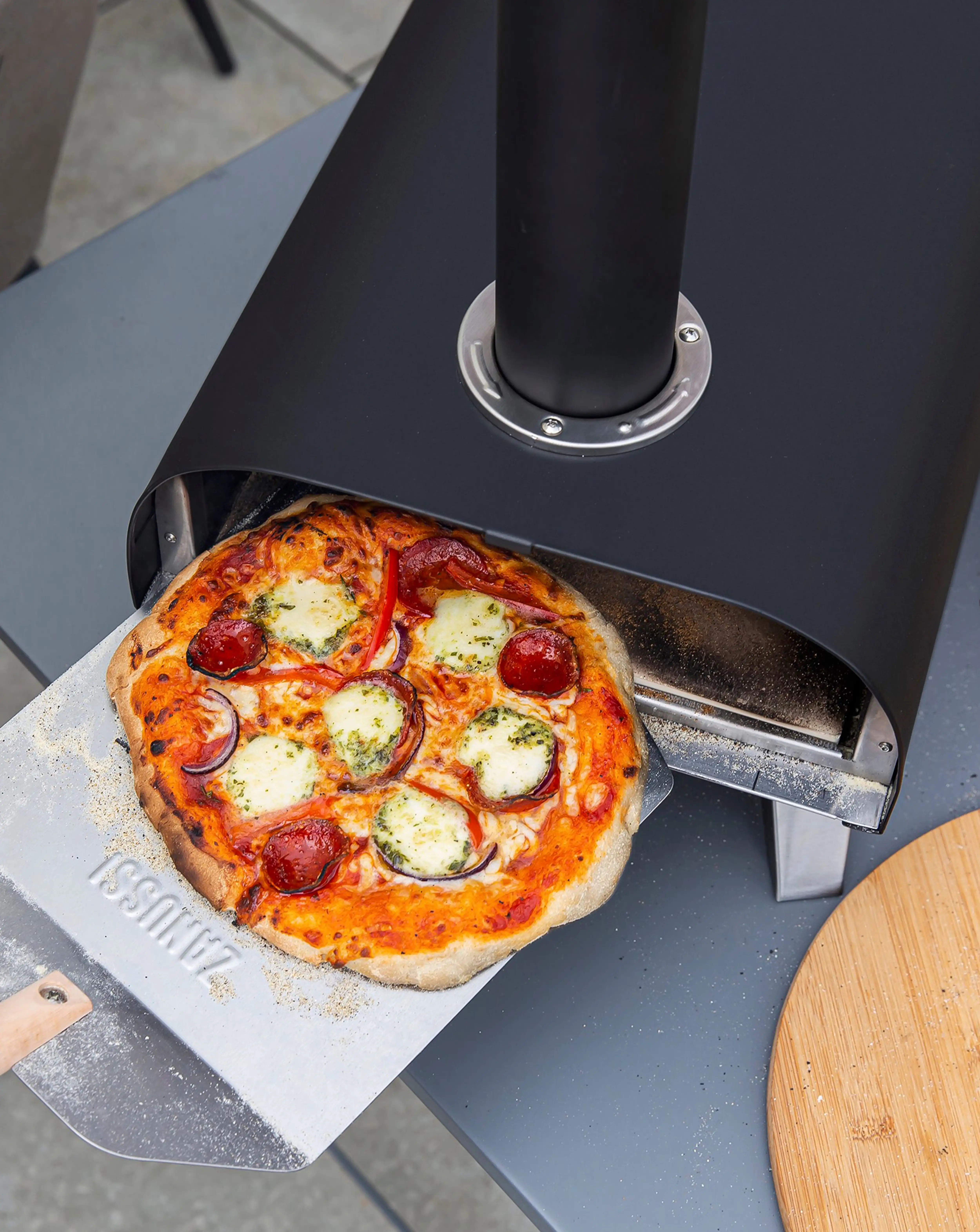 Zanussi BBQ Pizza Oven with Paddle & Cover 7 Zanussi BBQ Pizza Oven with Paddle & Cover