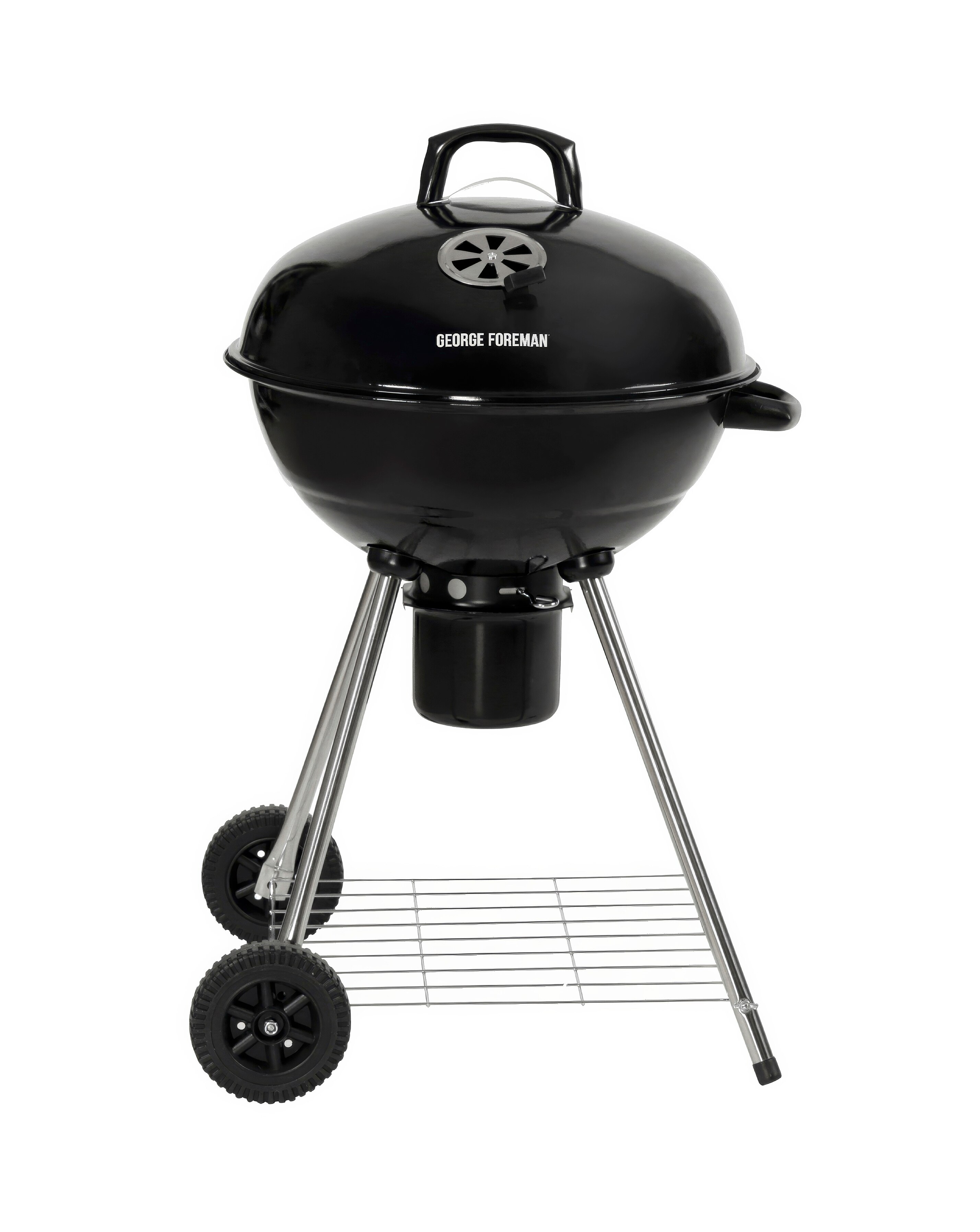 George Foreman Portable Kettle Charcoal BBQ 2 George Foreman Portable Kettle Charcoal BBQ