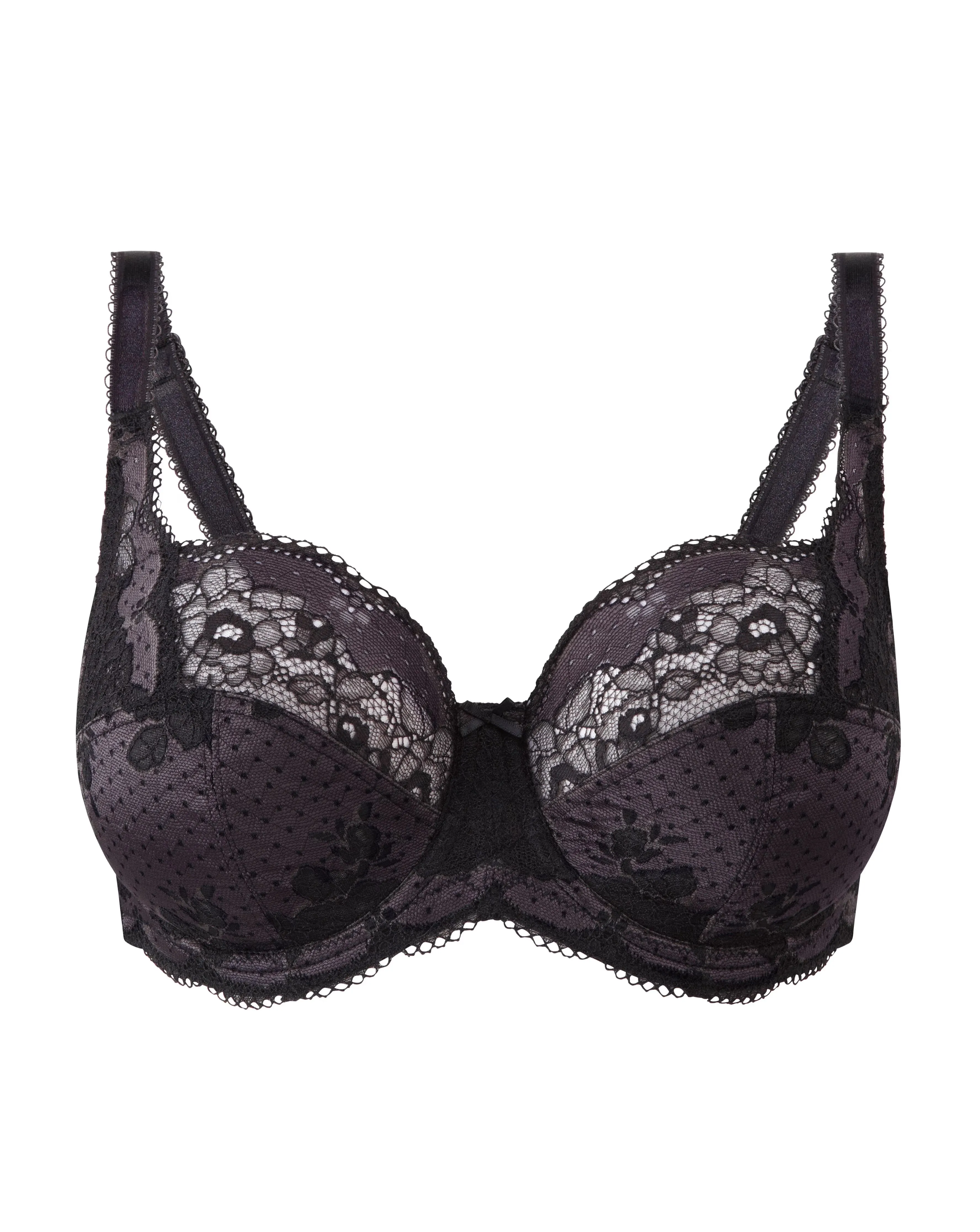 Panache Clara Full Cup Wired Bra Charcoal/Black 5 Panache Clara Full Cup Wired Bra Charcoal/Black