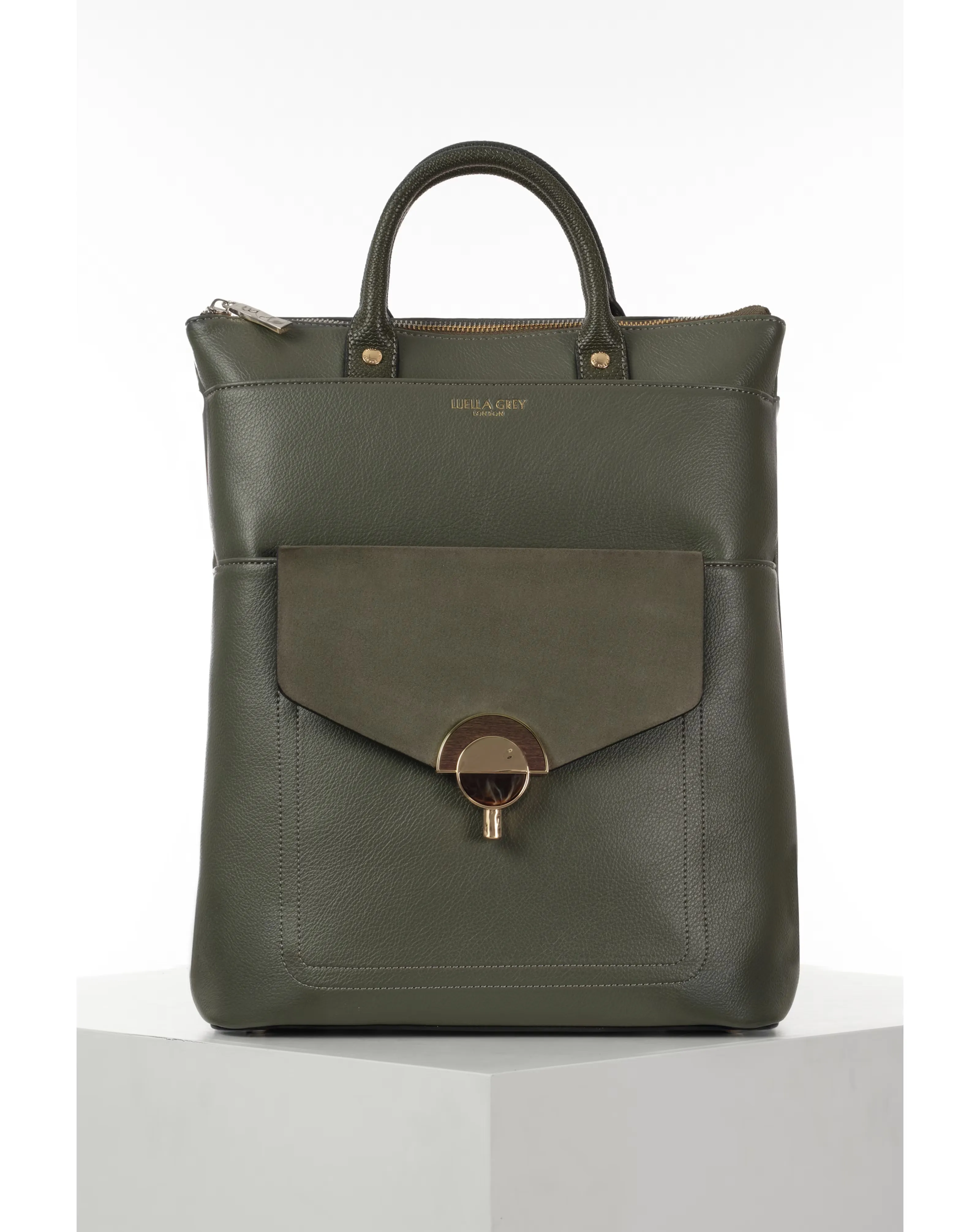 Luella Grey Sally Khaki Laptop Backpack 3 Luella Grey Sally Khaki Laptop Backpack