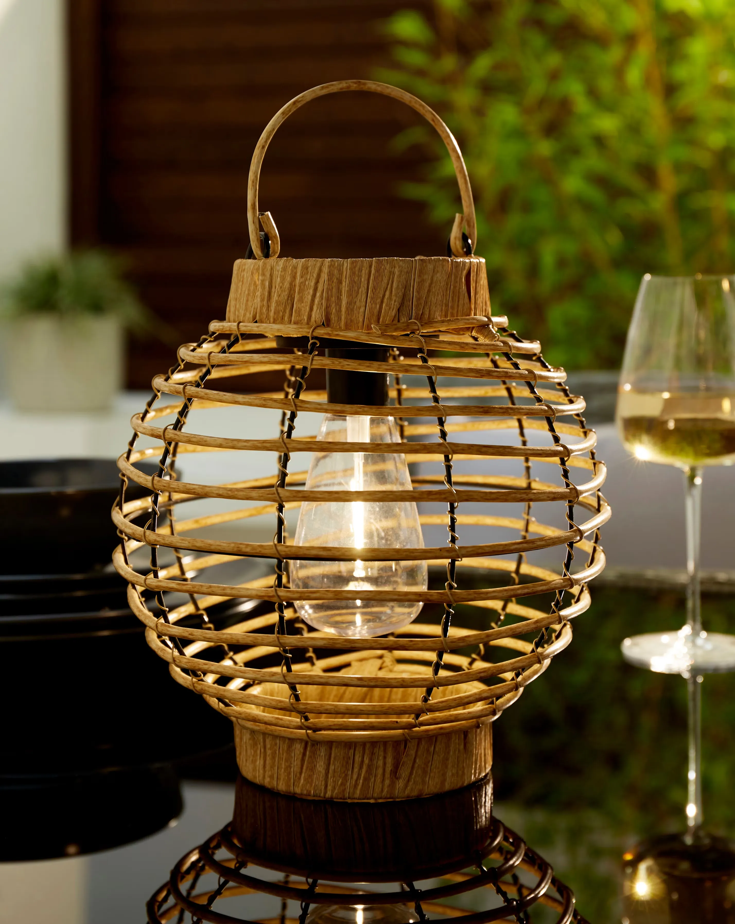 Natural Rattan Lantern 1 Natural Rattan Lantern