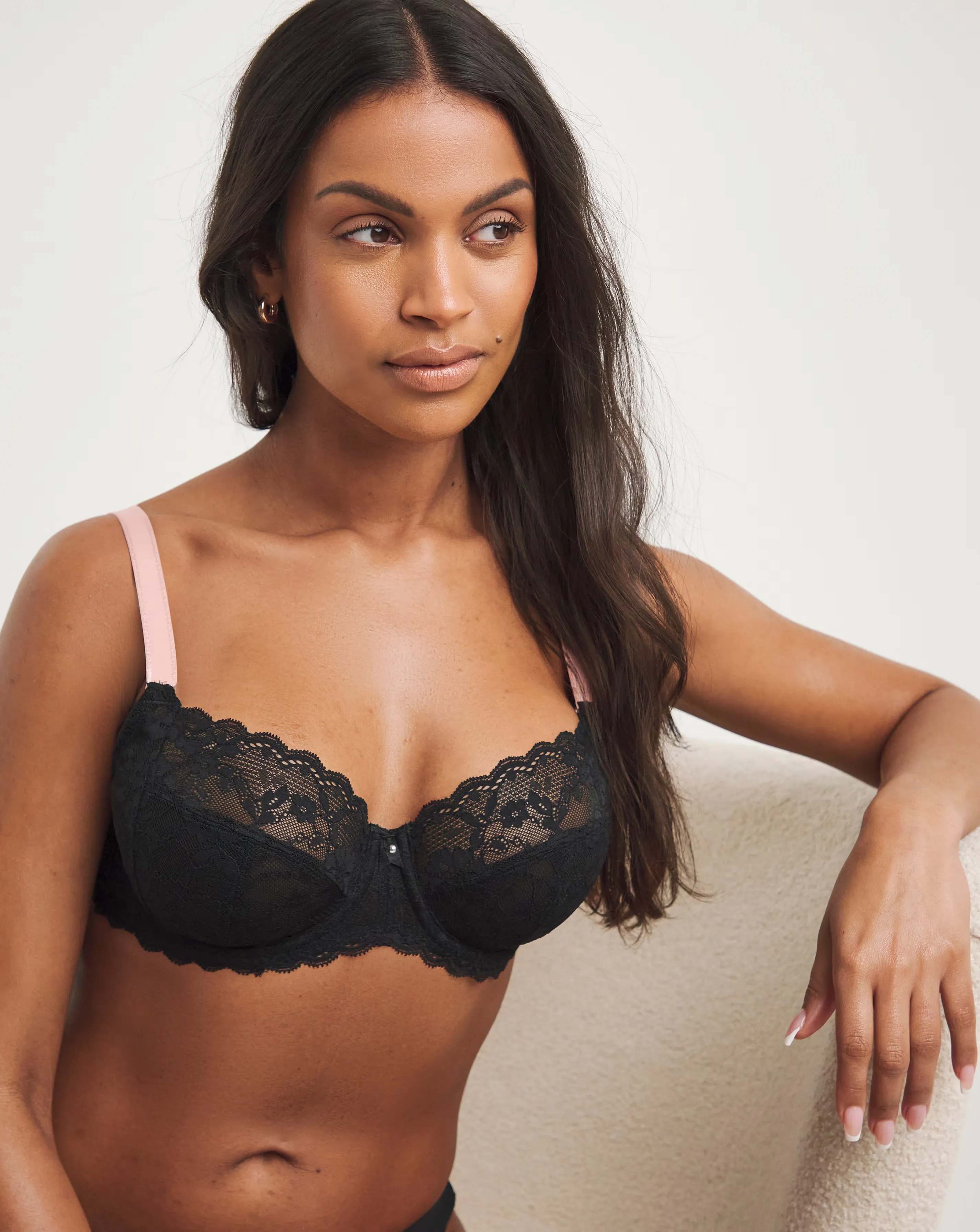 Freya Offbeat Balcony Wired Bra Black 1 Freya Offbeat Balcony Wired Bra Black