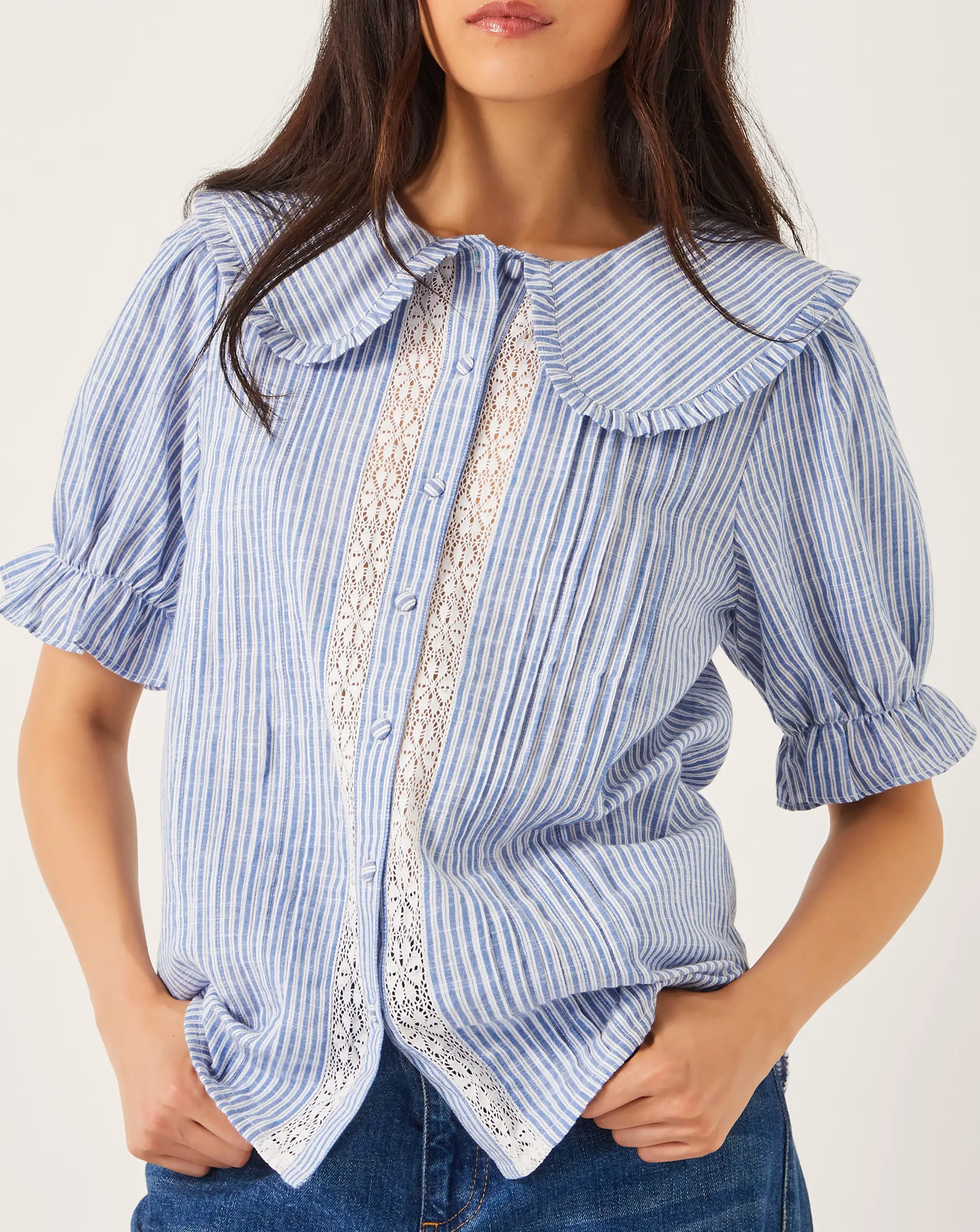 Monsoon Winnie Lace Stripe Shirt 4 Monsoon Winnie Lace Stripe Shirt