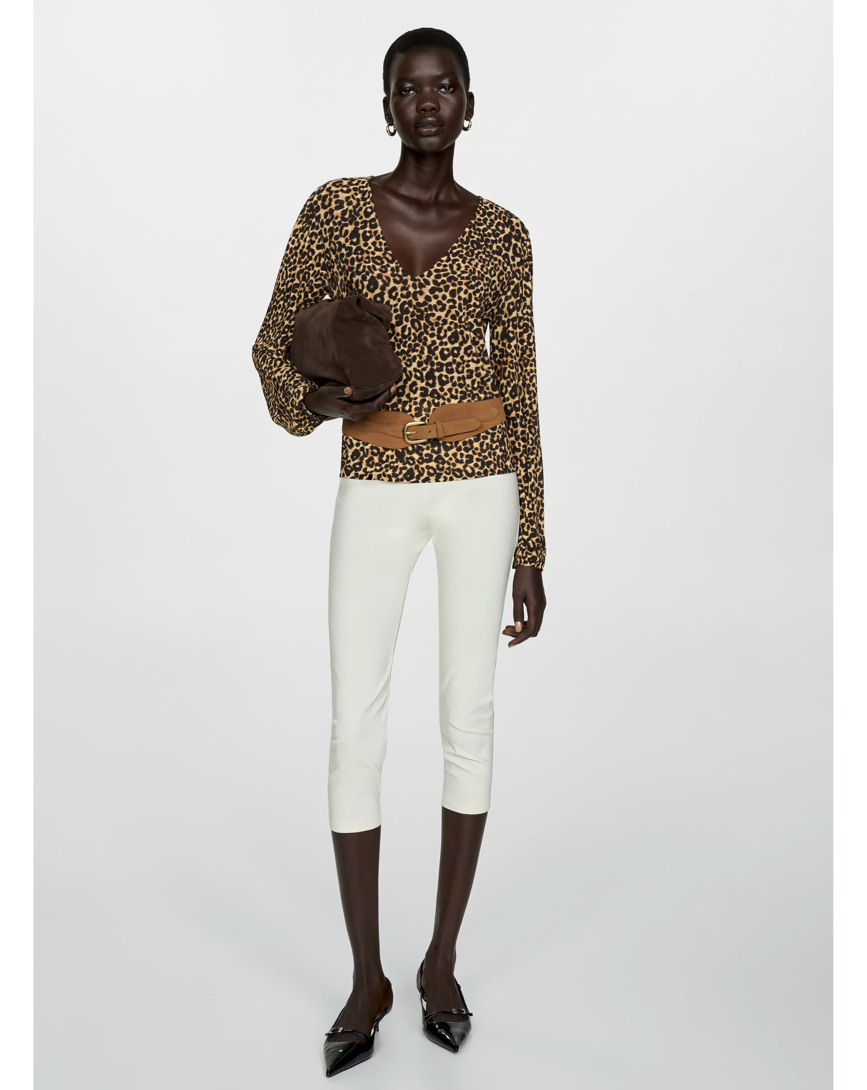 Mango Leopard Print Blouse 2 Mango Leopard Print Blouse