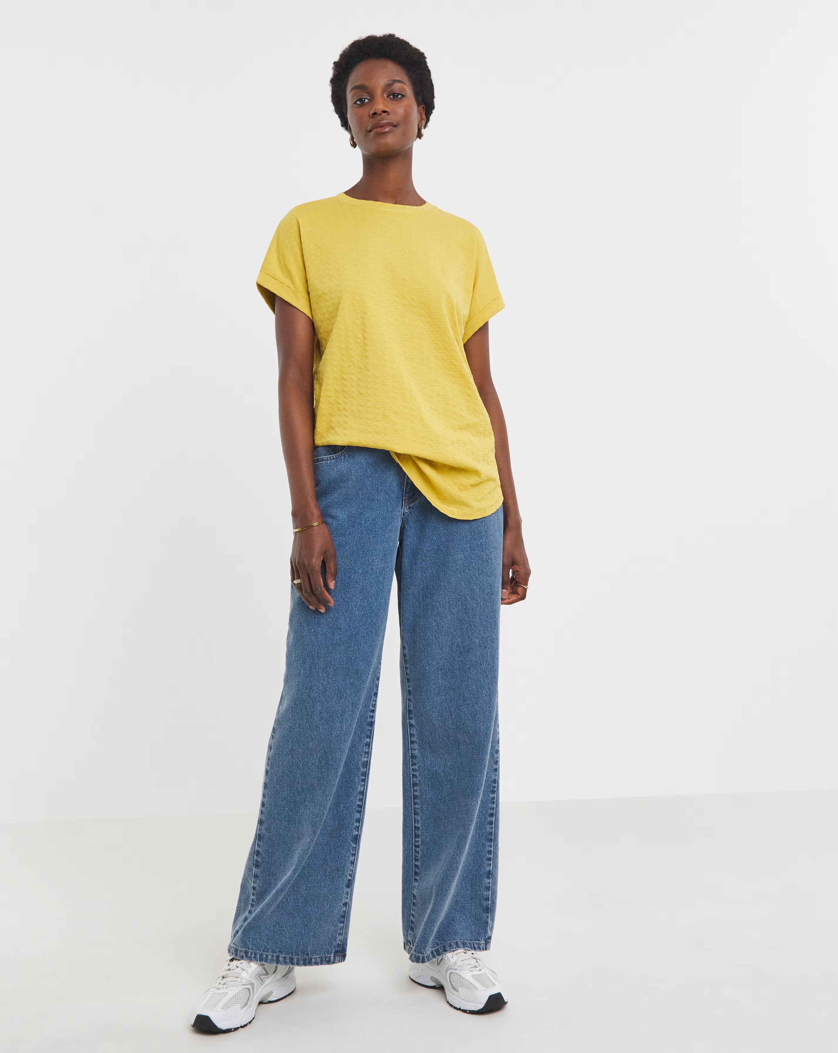 Dobby Textured Curved Hem 2 Dobby Textured Curved Hem