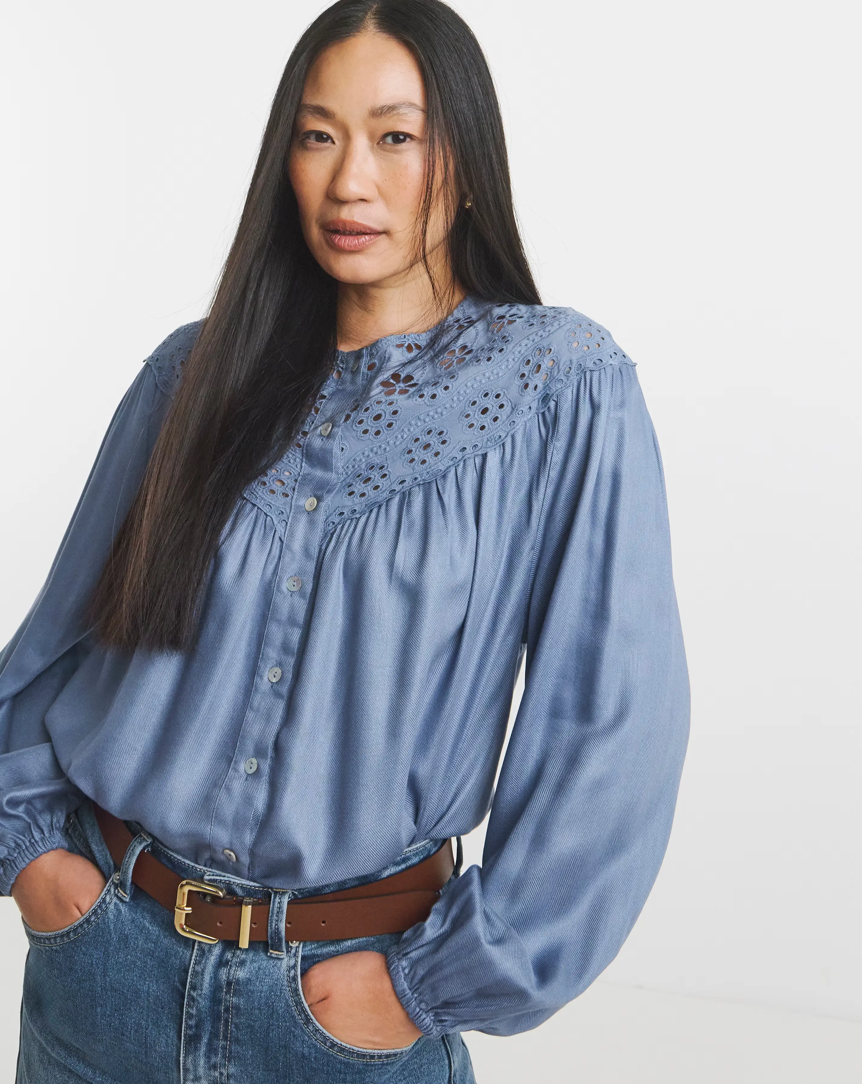 Broderie Yoke Blouse 1 Broderie Yoke Blouse