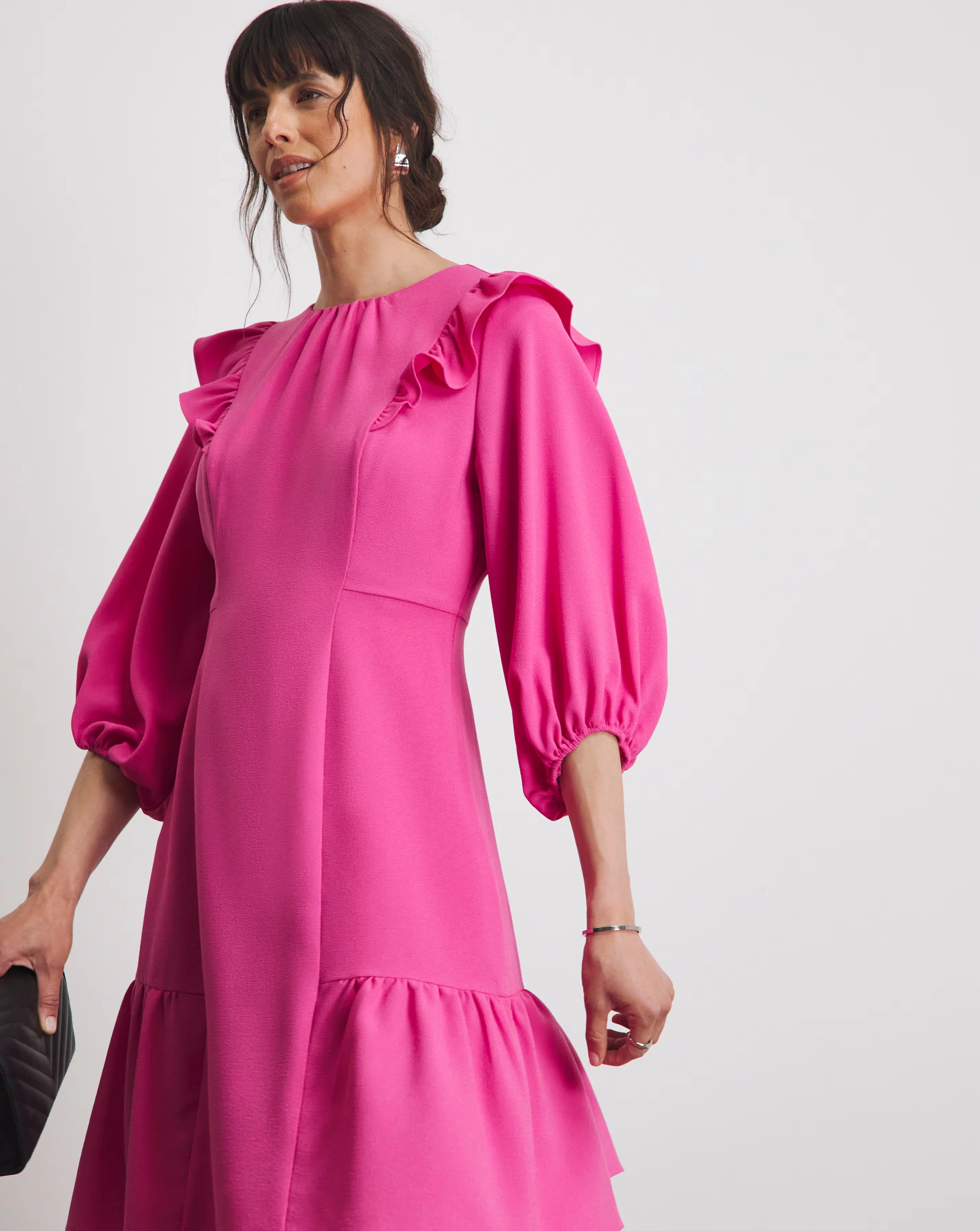 Joanna Hope Frill Shoulder Dress 2 Joanna Hope Frill Shoulder Dress