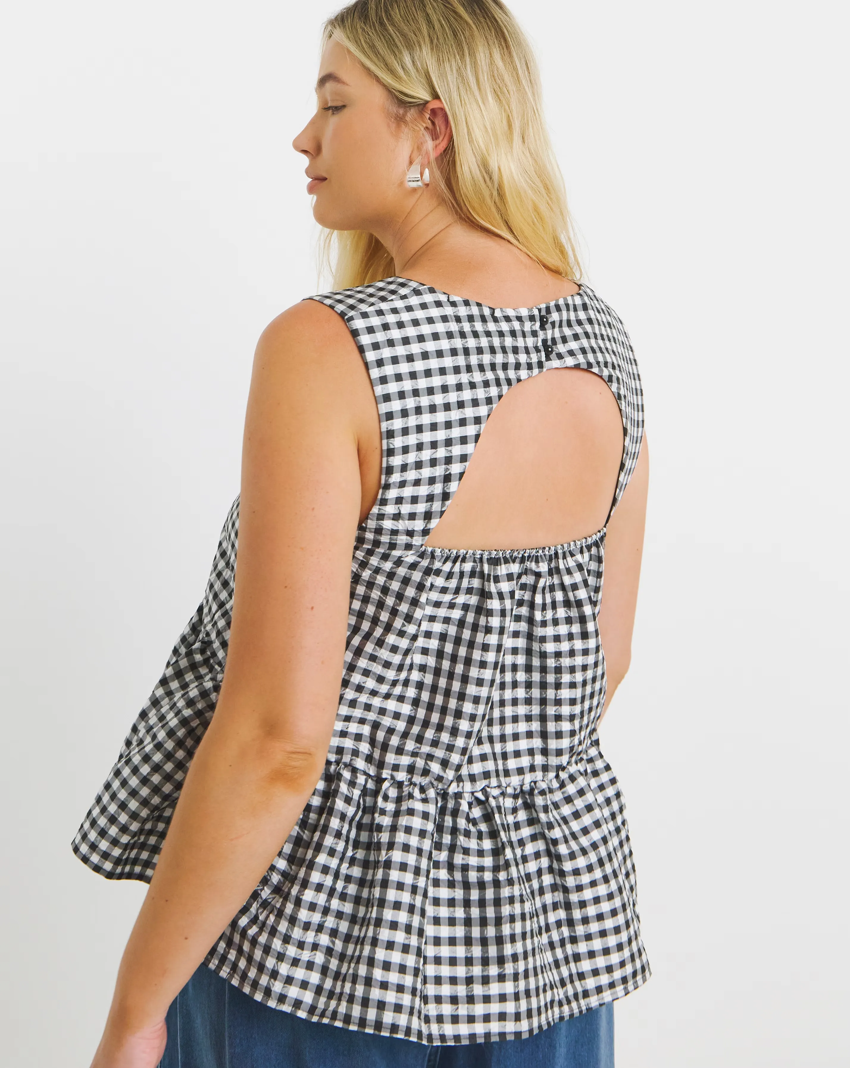 Simply Be Gingham Check Vest 3 Simply Be Gingham Check Vest