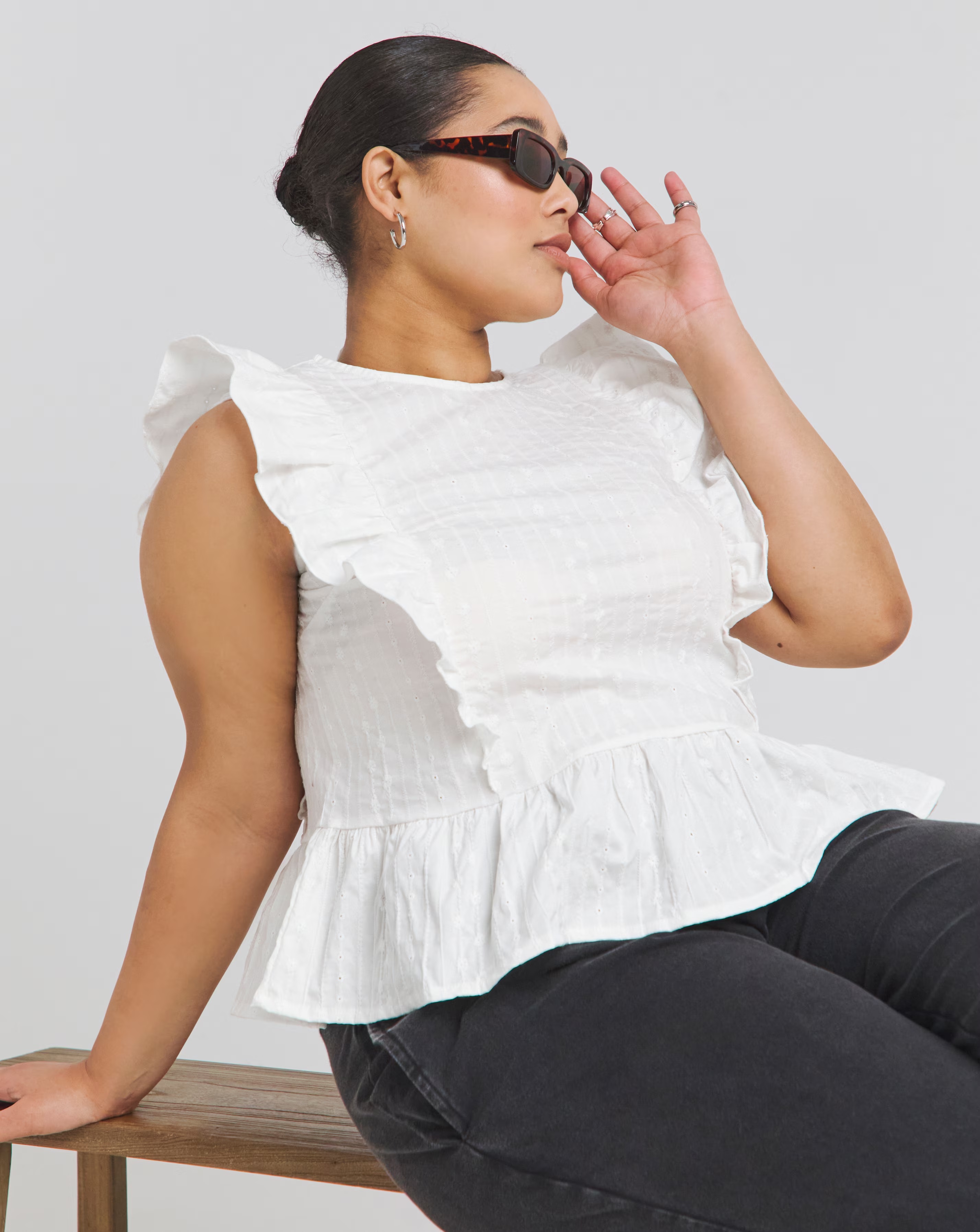 Broderie Ruffle Blouse 1 Broderie Ruffle Blouse
