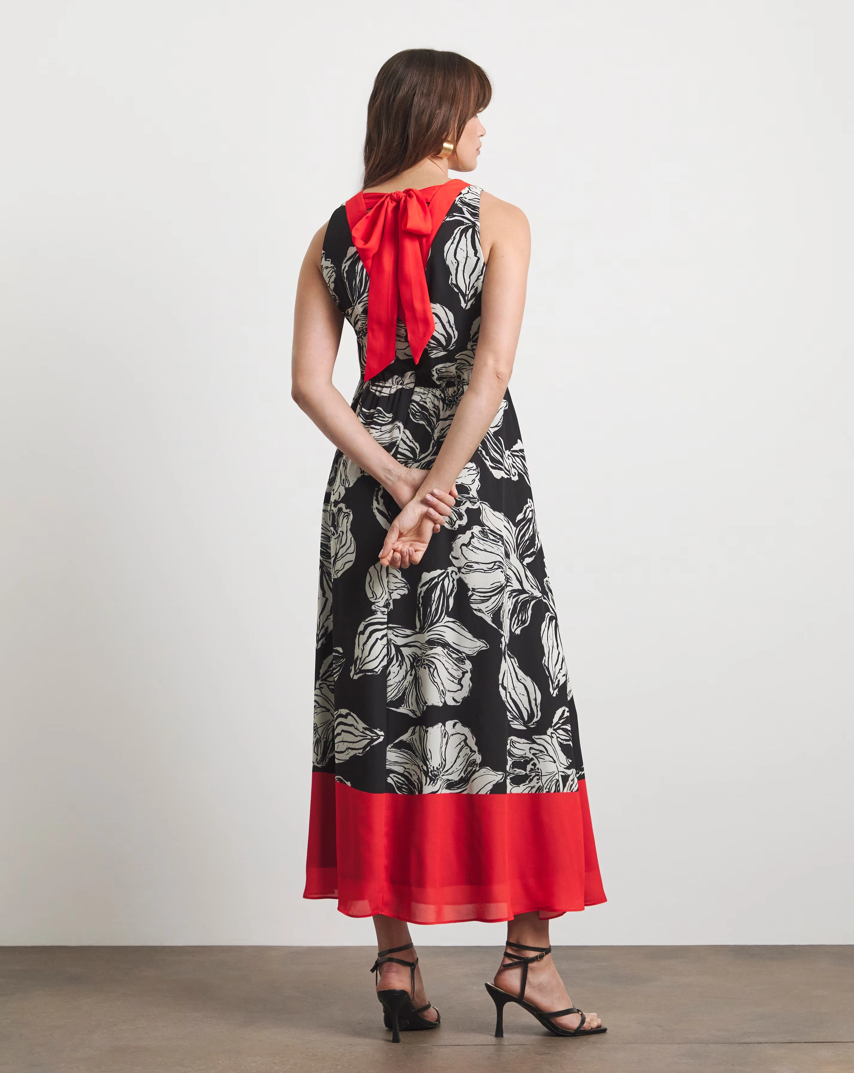 Joanna Hope Sleeveless Border Print Dresses 2 Joanna Hope Sleeveless Border Print Dresses