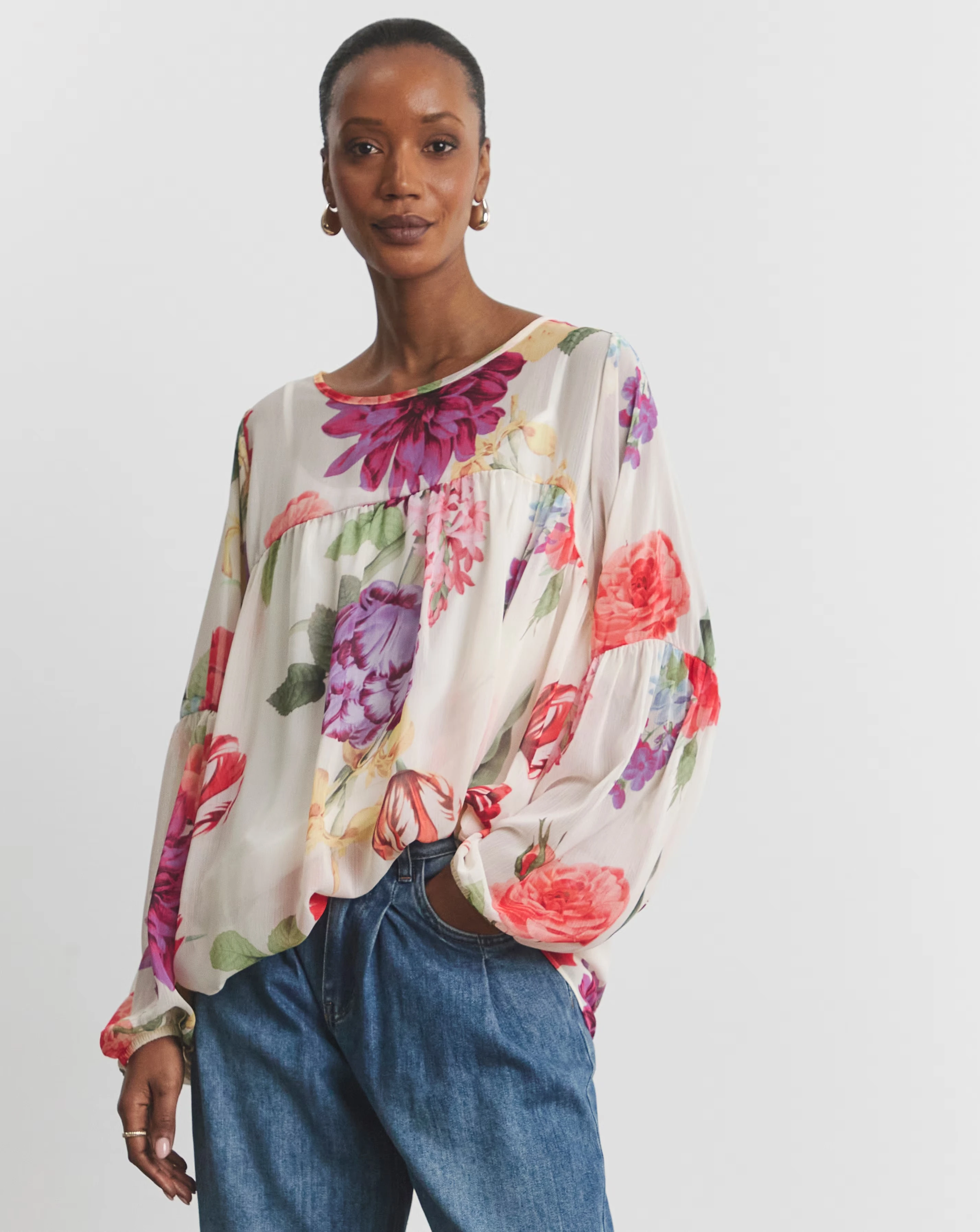 Joanna Hope Romantic Chiffon Blouse 5 Joanna Hope Romantic Chiffon Blouse