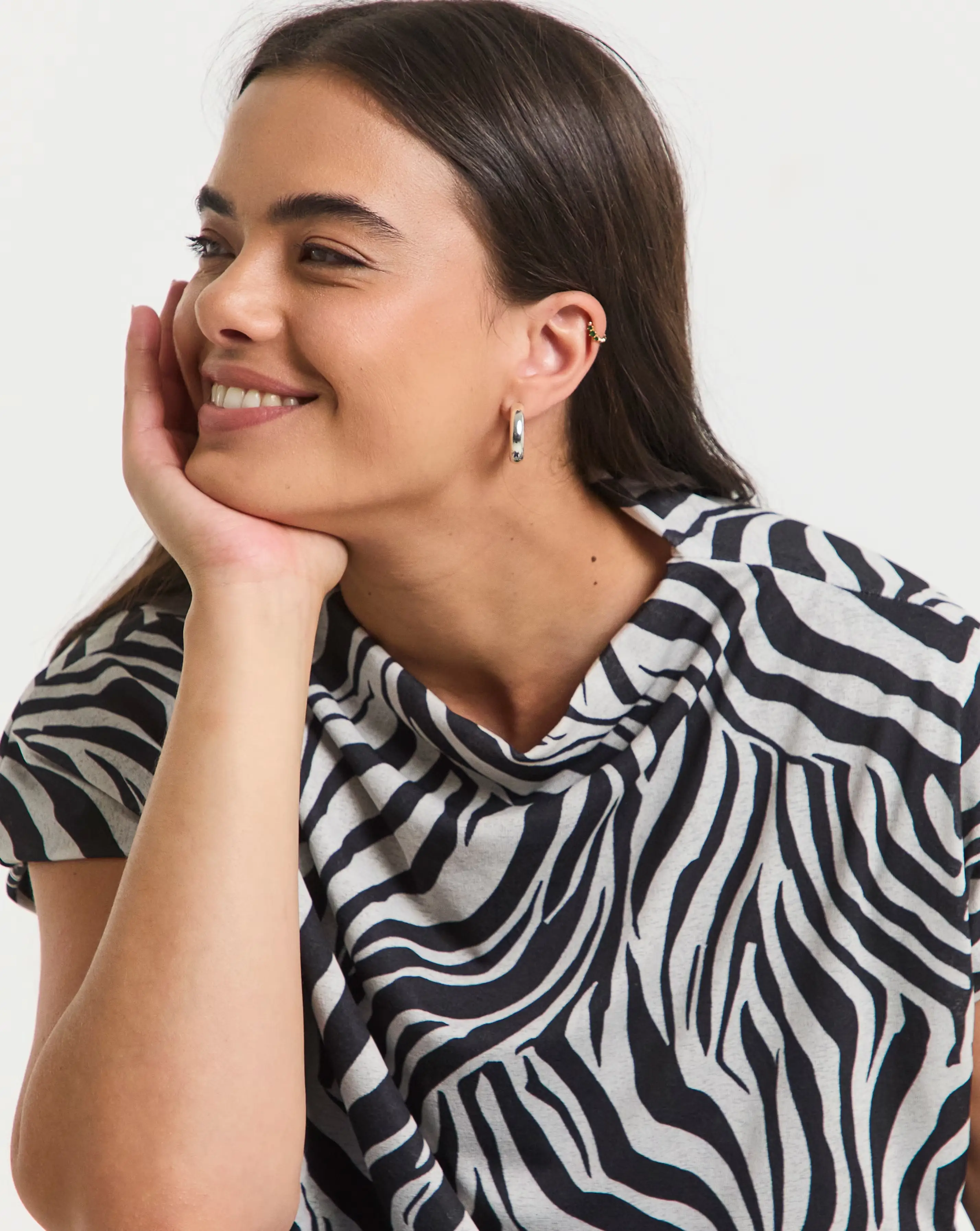 Simply Be Zebra Print Slash Neck Mesh Top 3 Simply Be Zebra Print Slash Neck Mesh Top