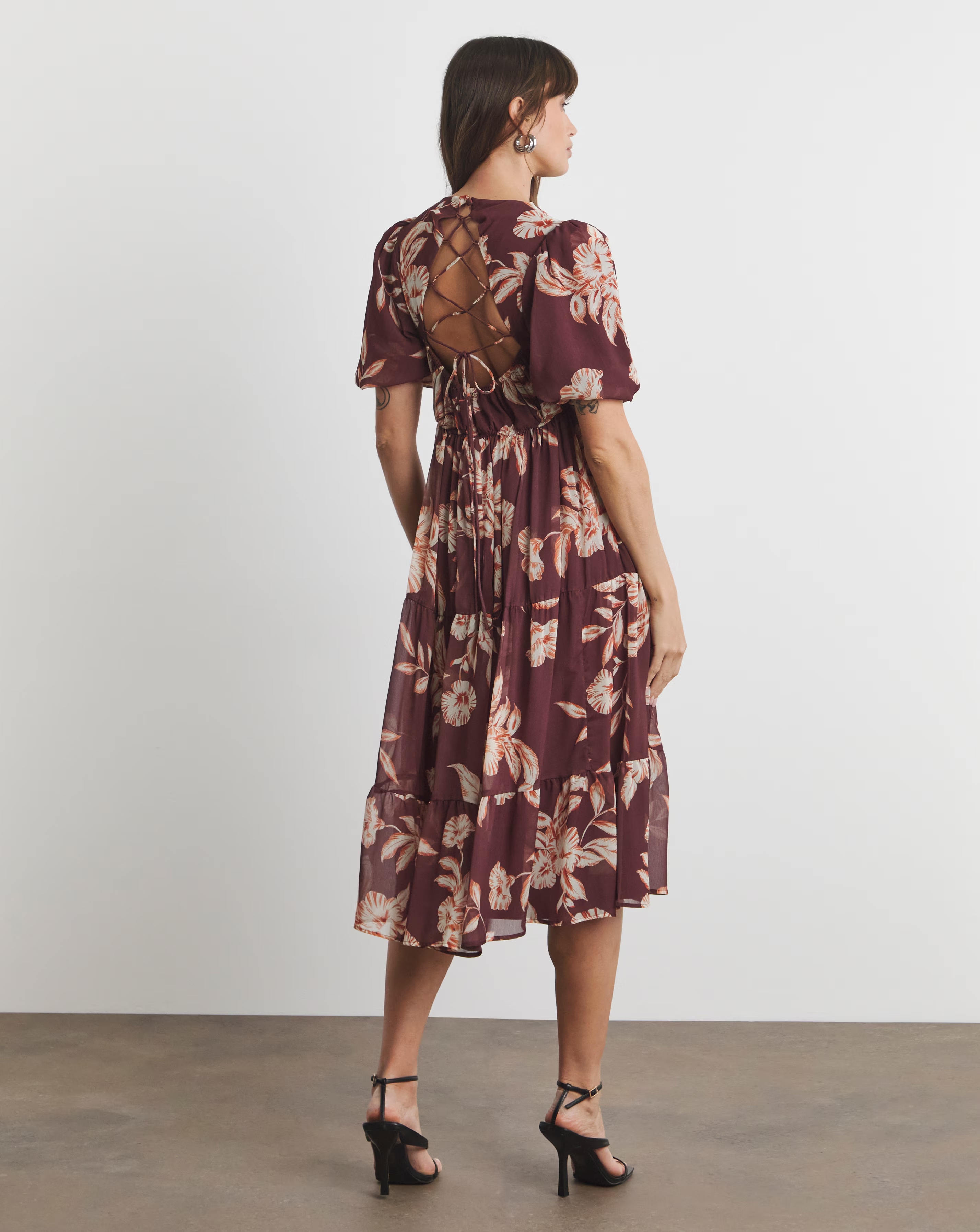 Joanna Hope Lace Back Midi Dress 3 Joanna Hope Lace Back Midi Dress
