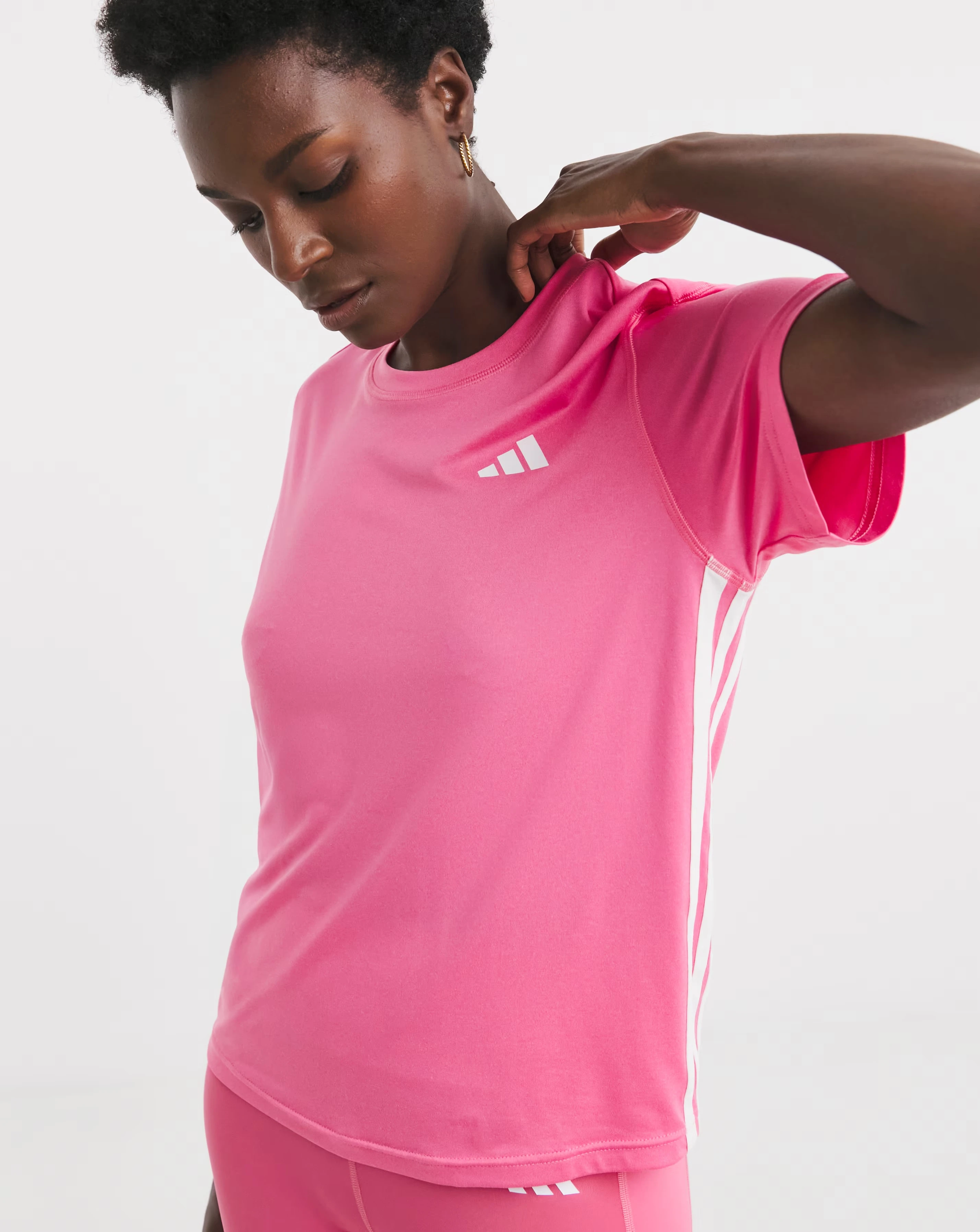 adidas Train Essentials 3 Stripes Workout T-Shirt 1 adidas Train Essentials 3 Stripes Workout T-Shirt