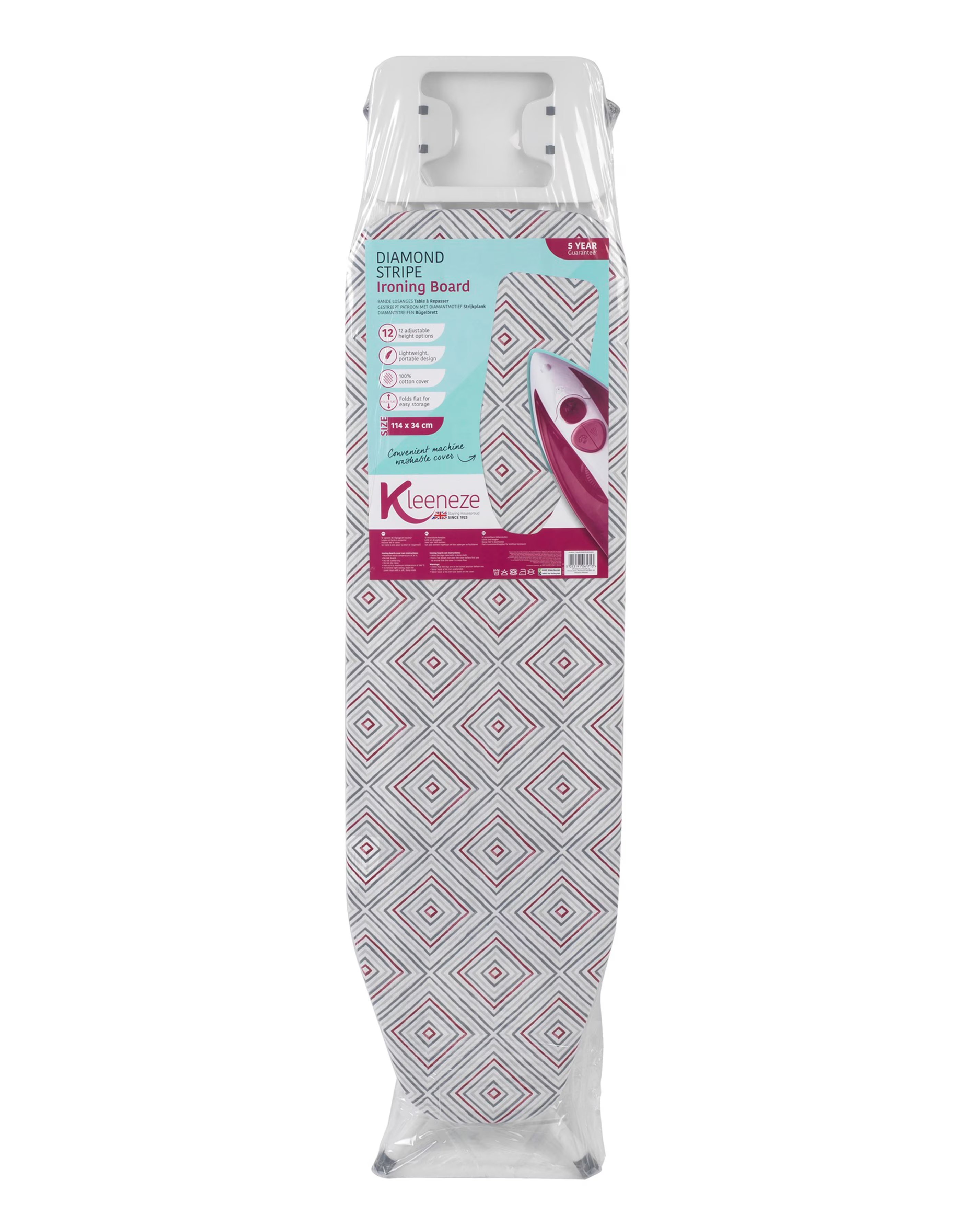 Kleeneze Diamond Stripe Ironing Board 3 Kleeneze Diamond Stripe Ironing Board