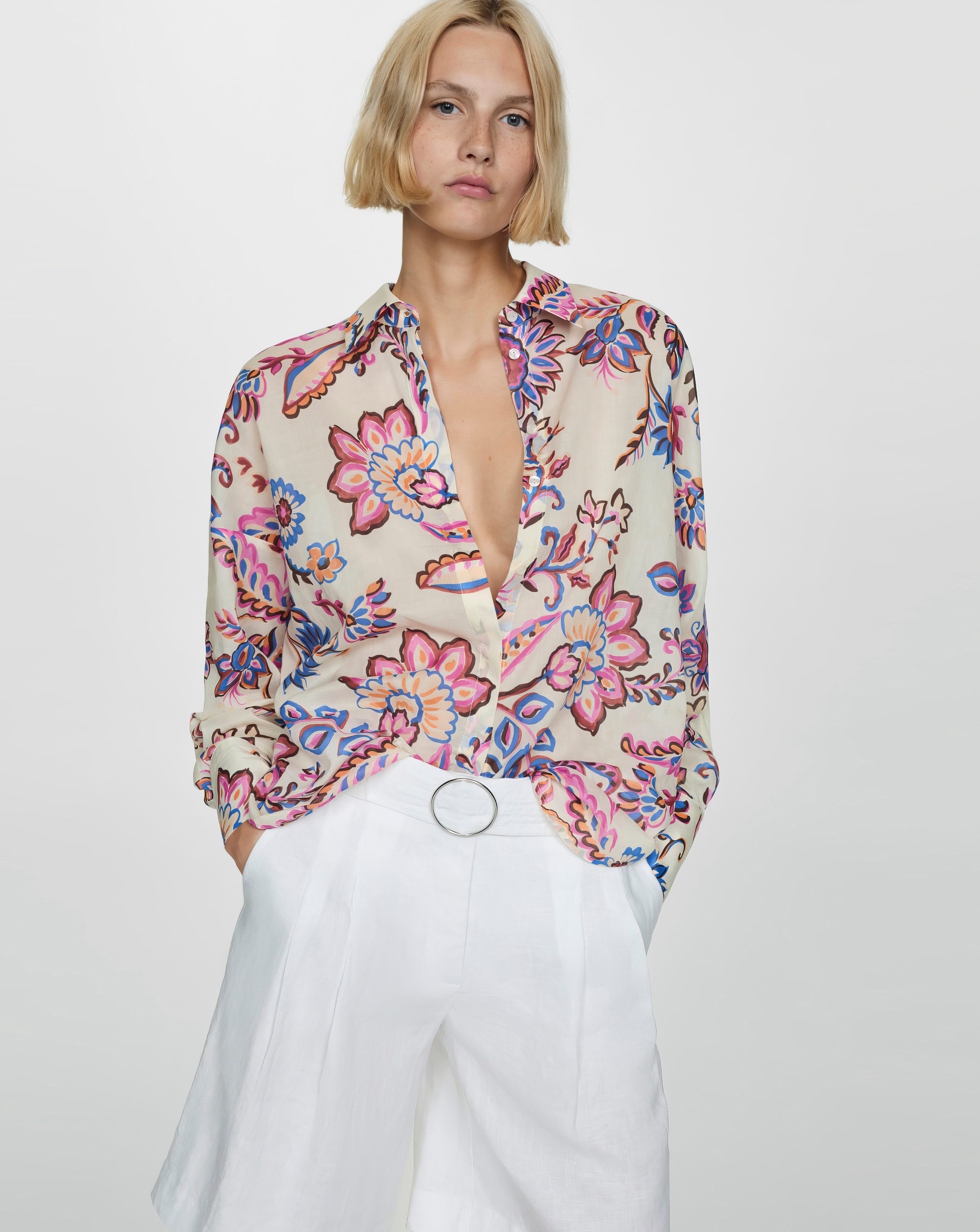 Mango Button Up Floral Shirt 5 Mango Button Up Floral Shirt