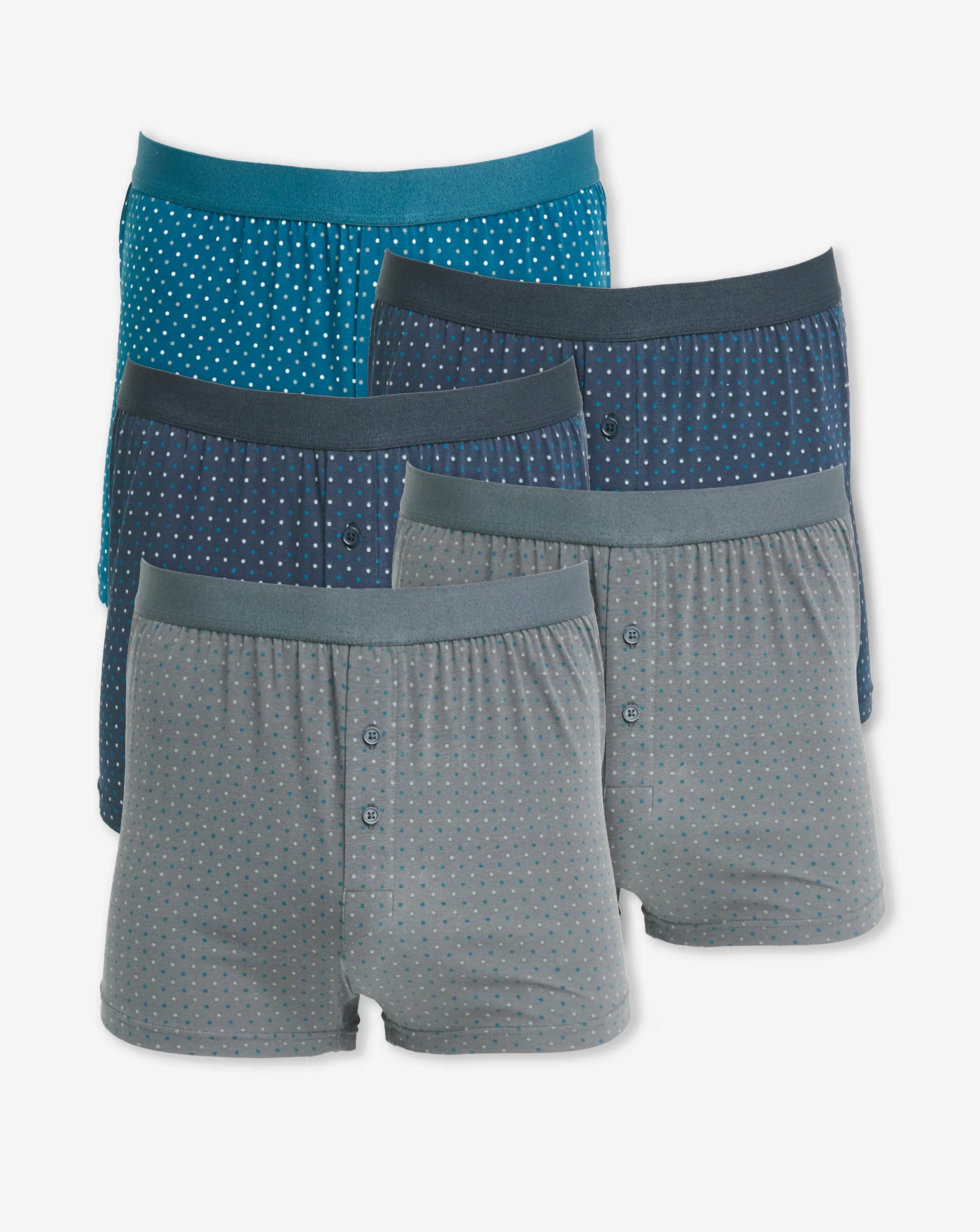 5 Pack Dot Loose Boxers 1 5 Pack Dot Loose Boxers