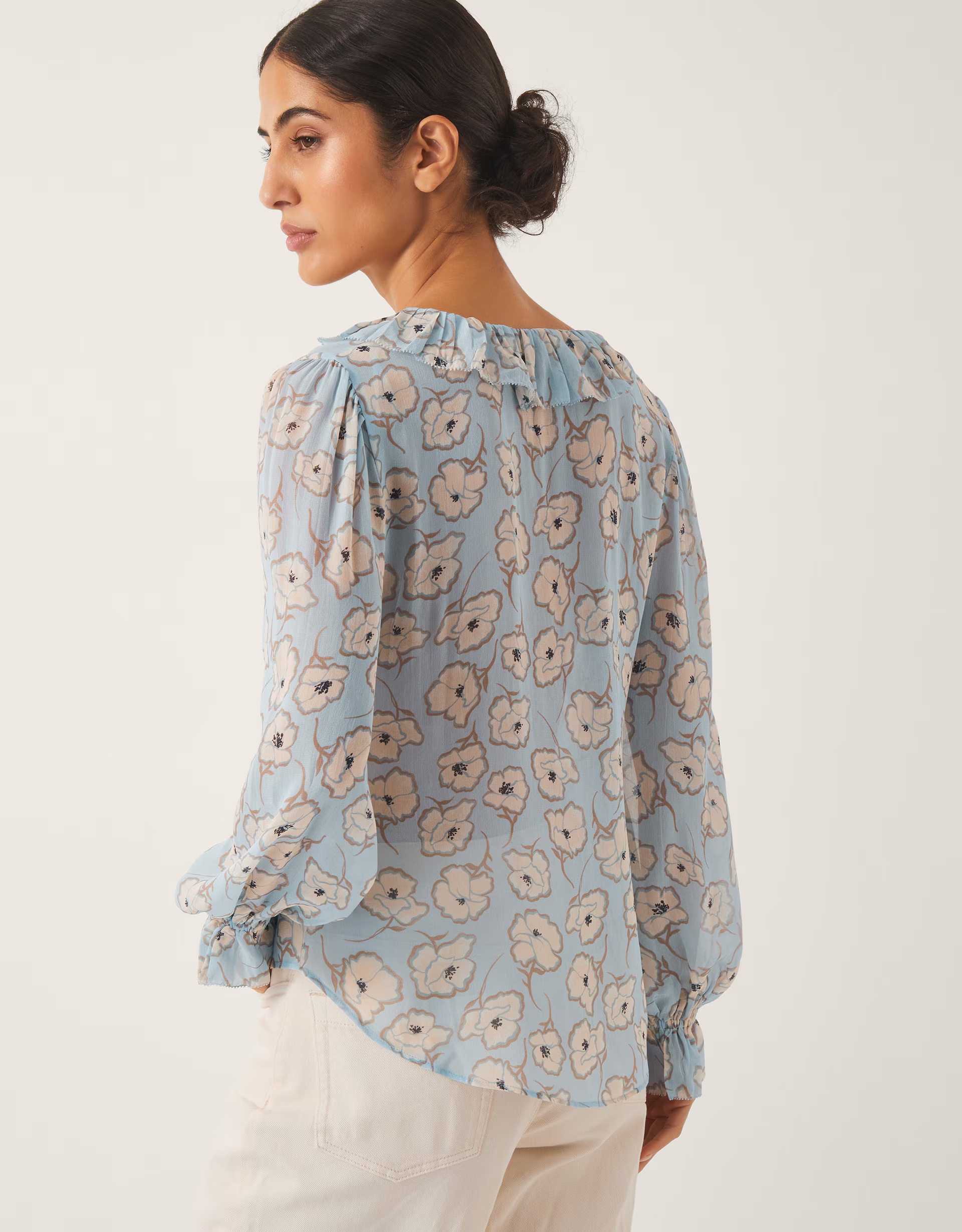 Monsoon Chloe Floral Ruffle Blouse 2 Monsoon Chloe Floral Ruffle Blouse