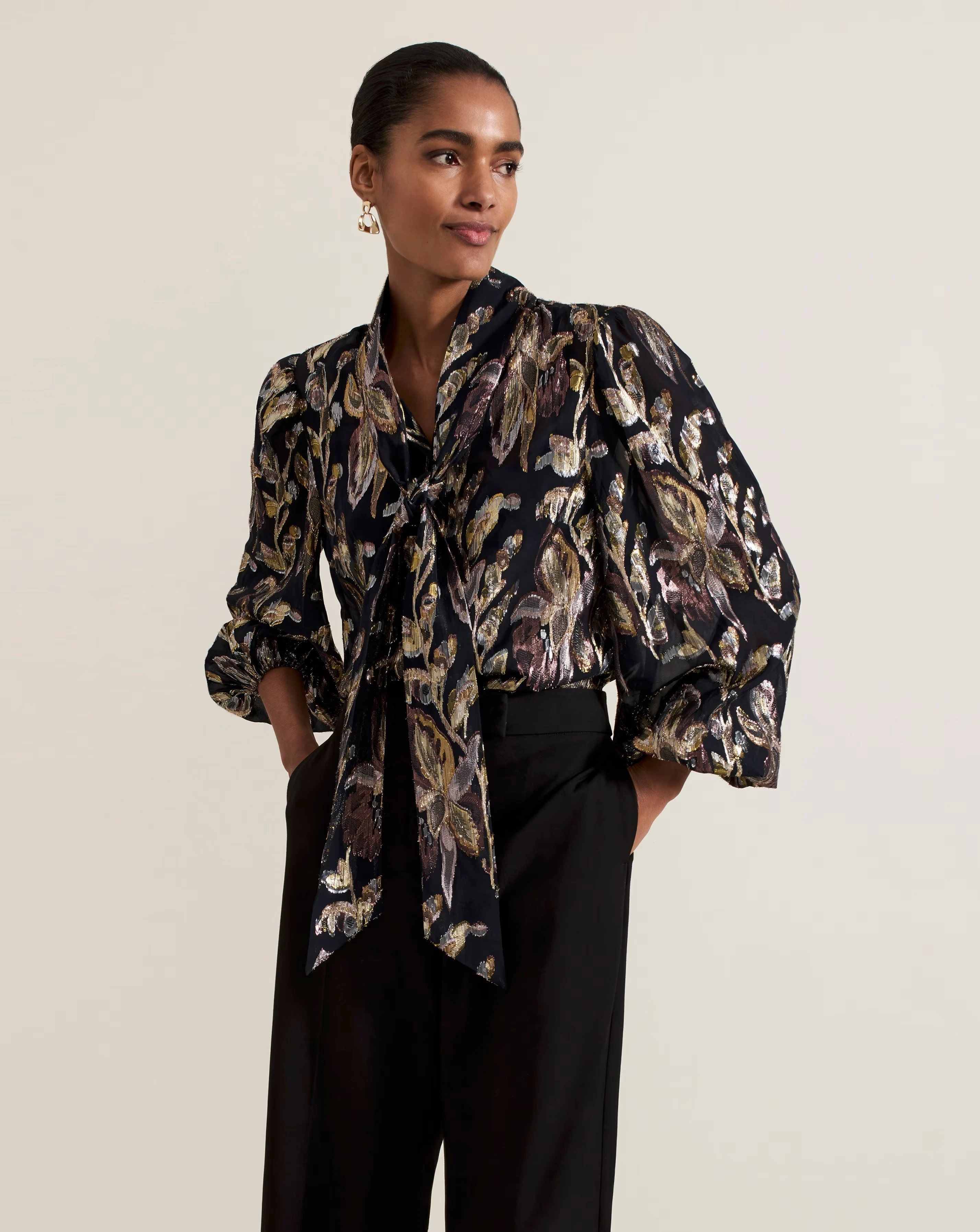 Phase Eight Tessa Floral Filcoupe Blouse 2 Phase Eight Tessa Floral Filcoupe Blouse