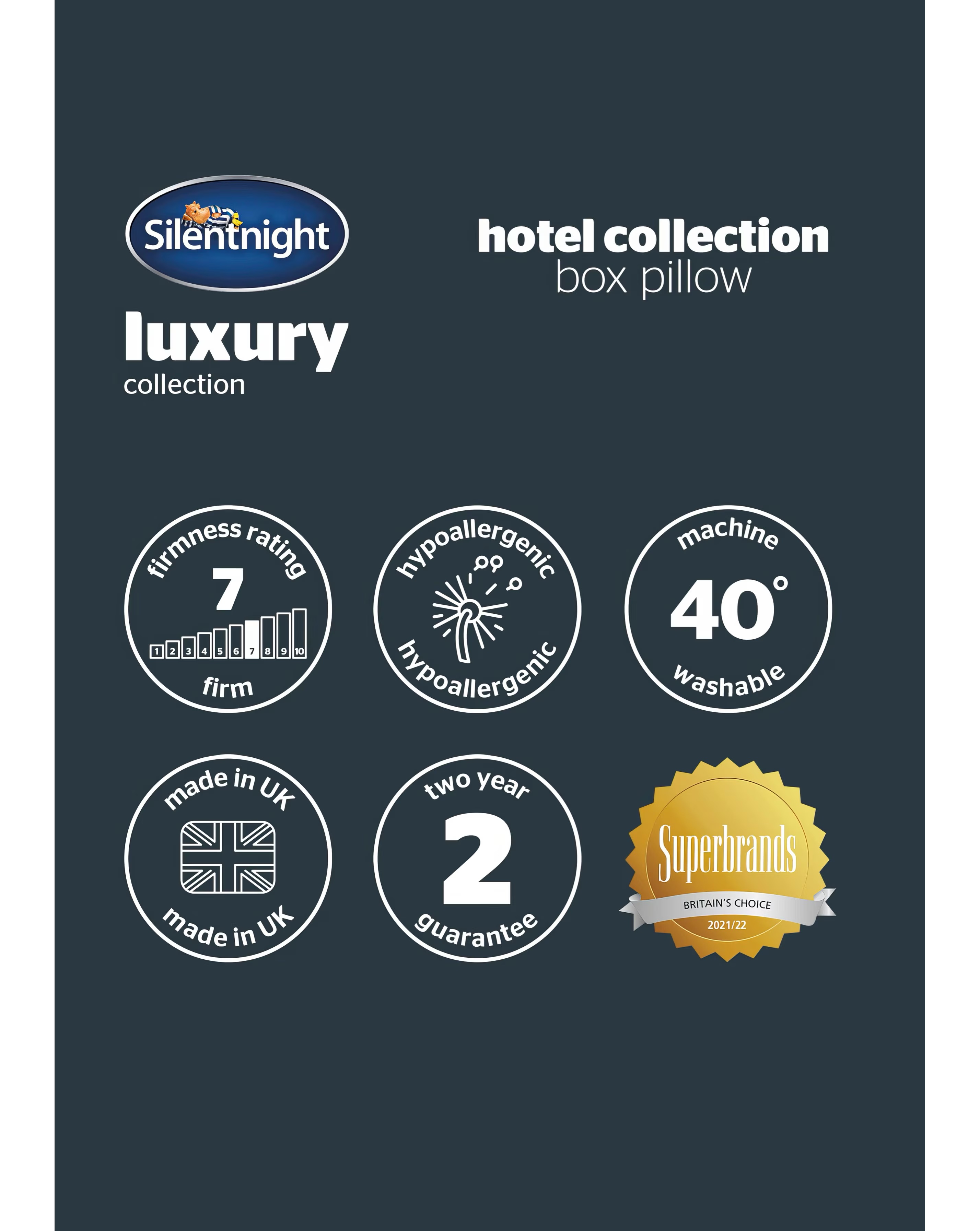 Silentnight Hotel Collection Box Pillow 6 Silentnight Hotel Collection Box Pillow
