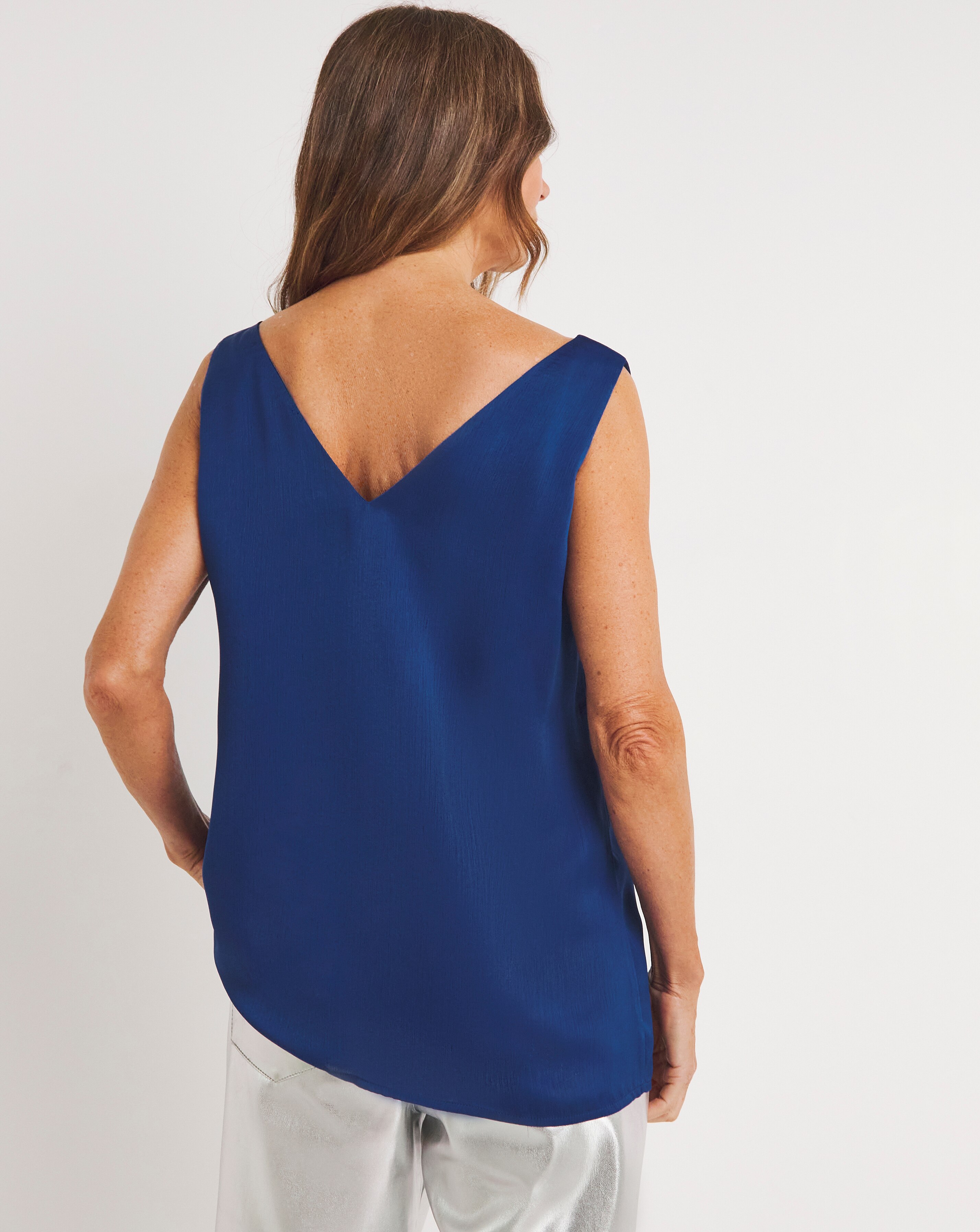 Satin V Neck Vest 2 Satin V Neck Vest