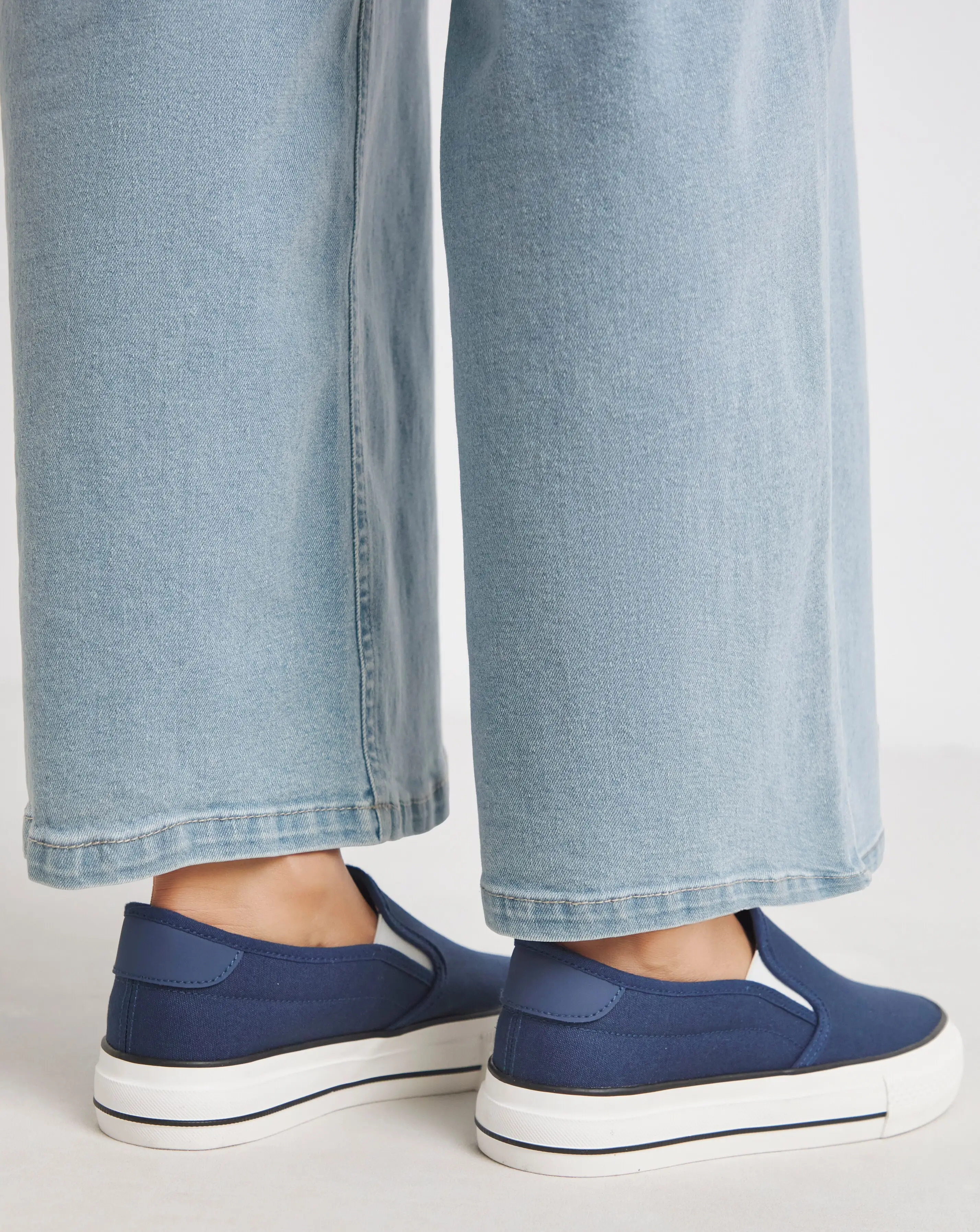 Cali Slip On Canvas Trainer - Wide Fit (E) 4 Cali Slip On Canvas Trainer - Wide Fit (E)