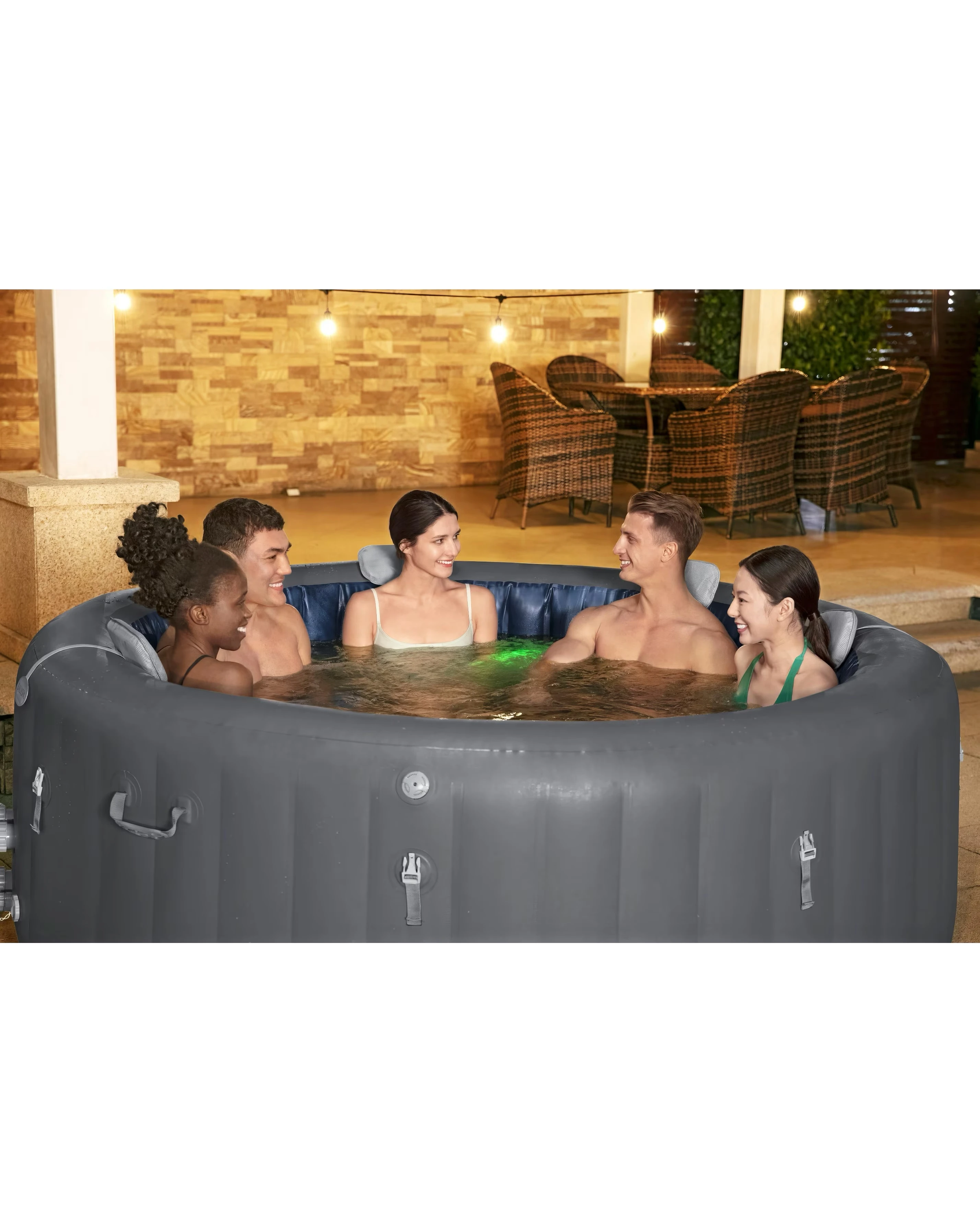 Lay-Z Spa Santorini Hydrojet Pro 4 Lay-Z Spa Santorini Hydrojet Pro