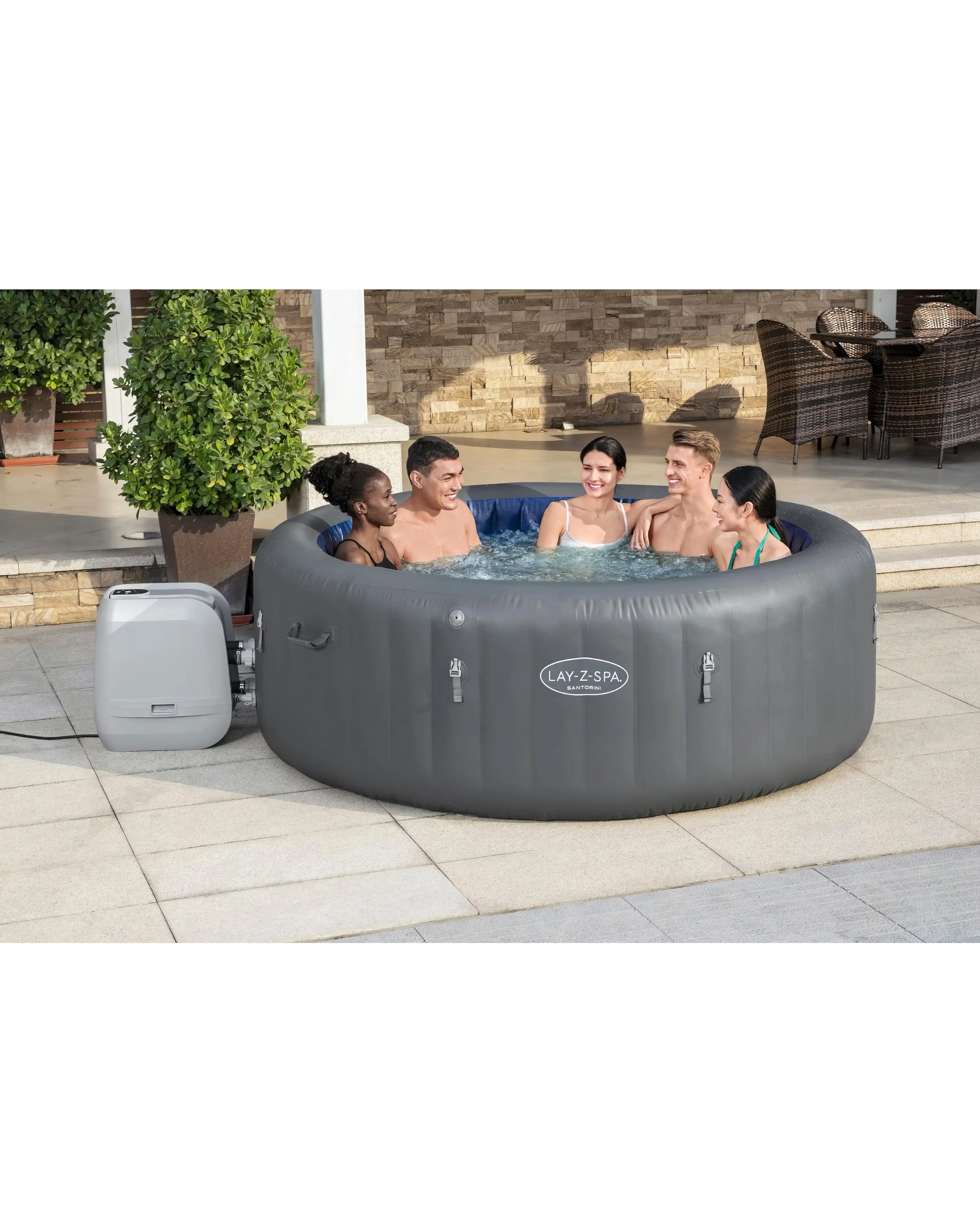 Lay-Z Spa Santorini Hydrojet Pro 5 Lay-Z Spa Santorini Hydrojet Pro