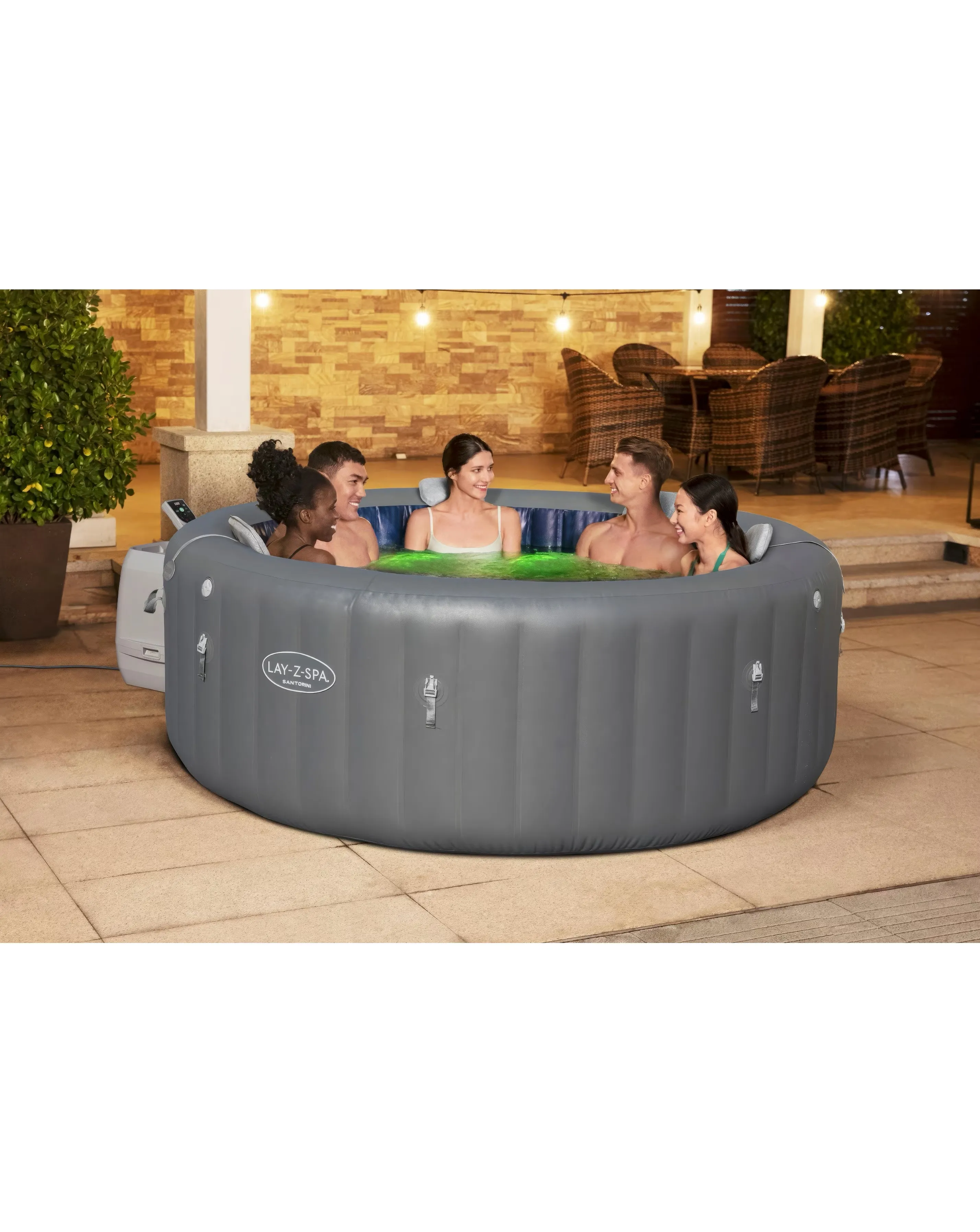 Lay-Z Spa Santorini Hydrojet Pro 6 Lay-Z Spa Santorini Hydrojet Pro