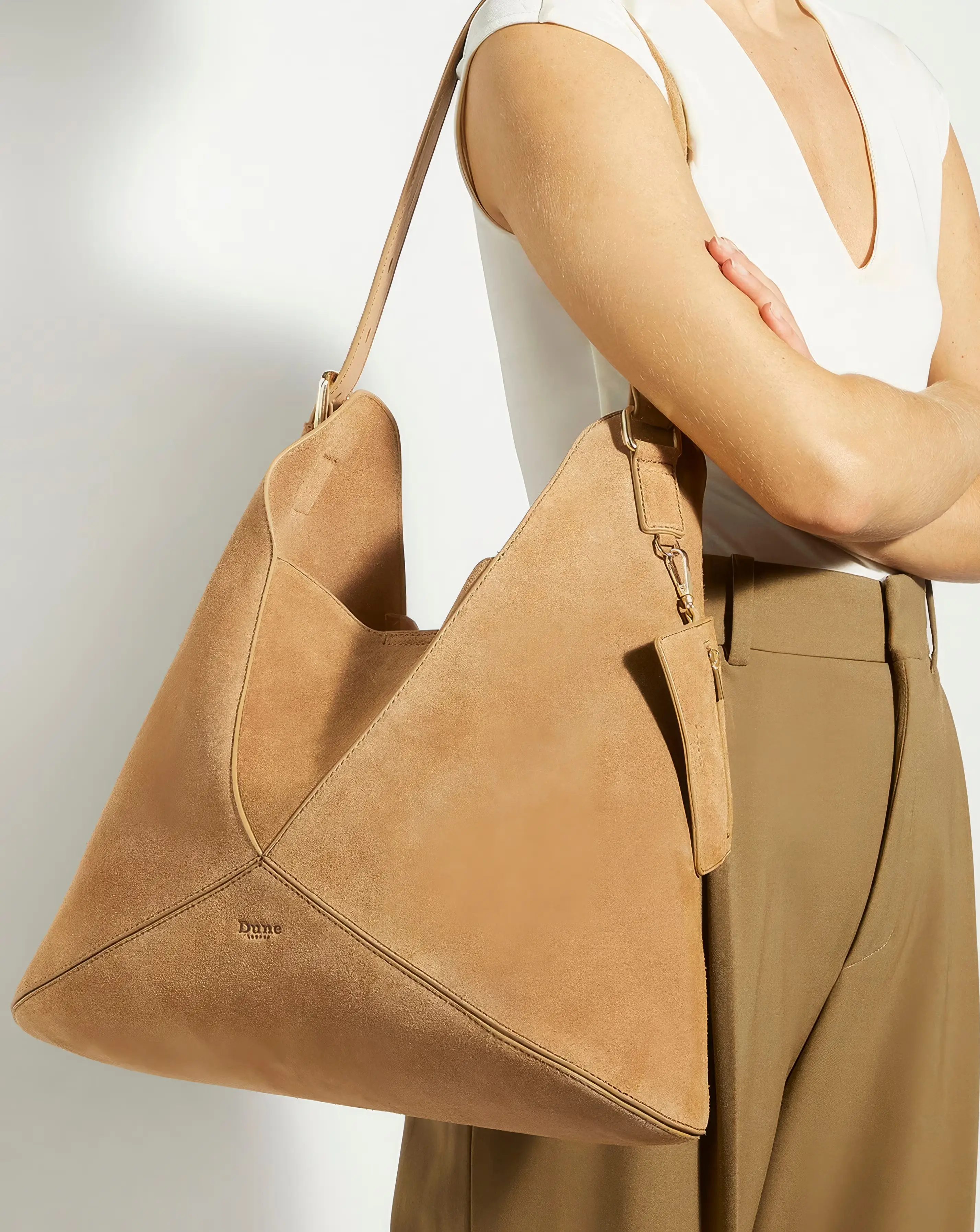 Dune Dearest Real Suede Tote Bag 5 Dune Dearest Real Suede Tote Bag