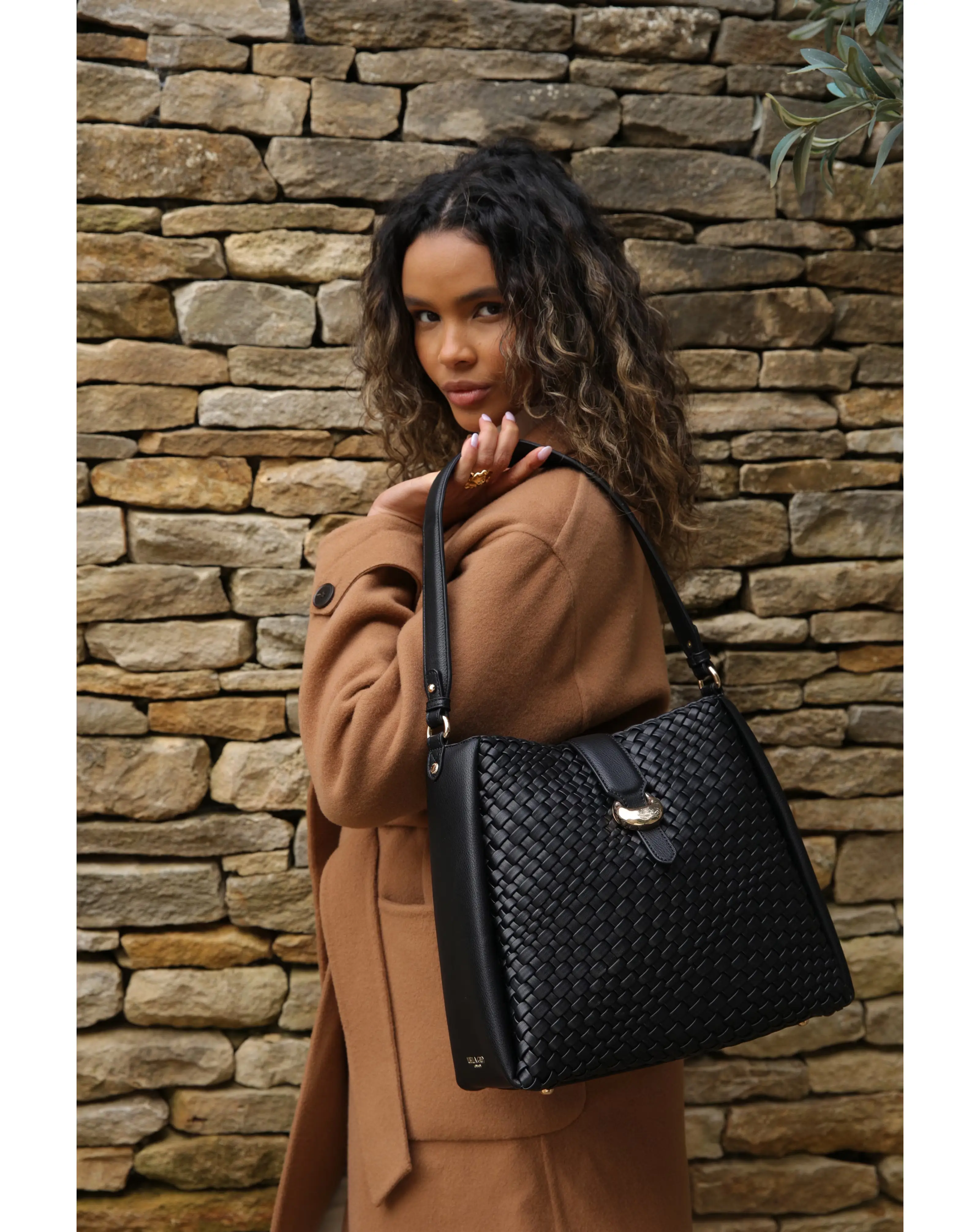 Luella Grey Flora Black Weave Hobo 5 Luella Grey Flora Black Weave Hobo