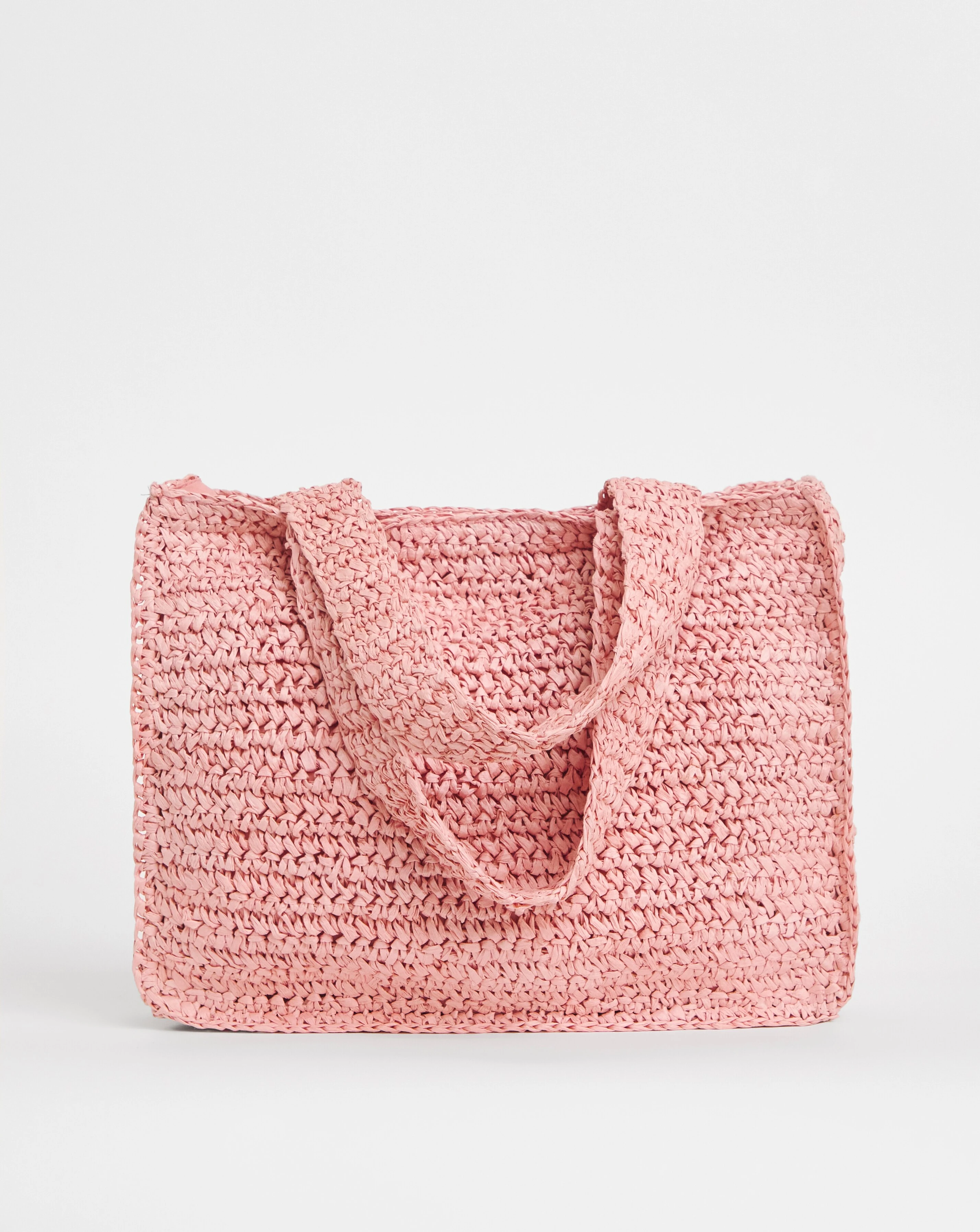Floral Raffia Mini Tote Bag 2 Floral Raffia Mini Tote Bag
