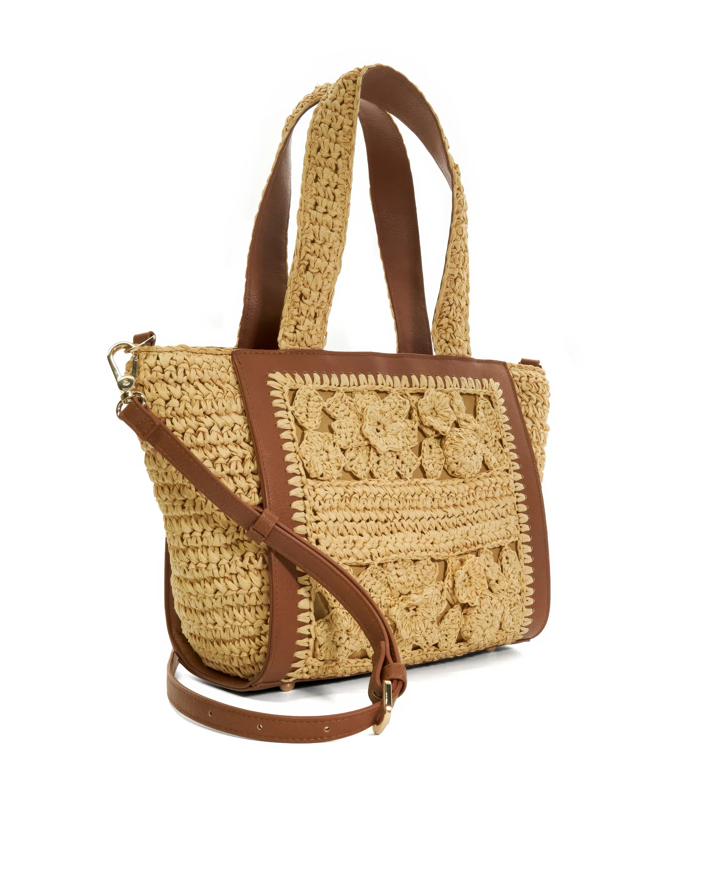 Dune Daisy Floral Raffia Tote Bag 3 Dune Daisy Floral Raffia Tote Bag