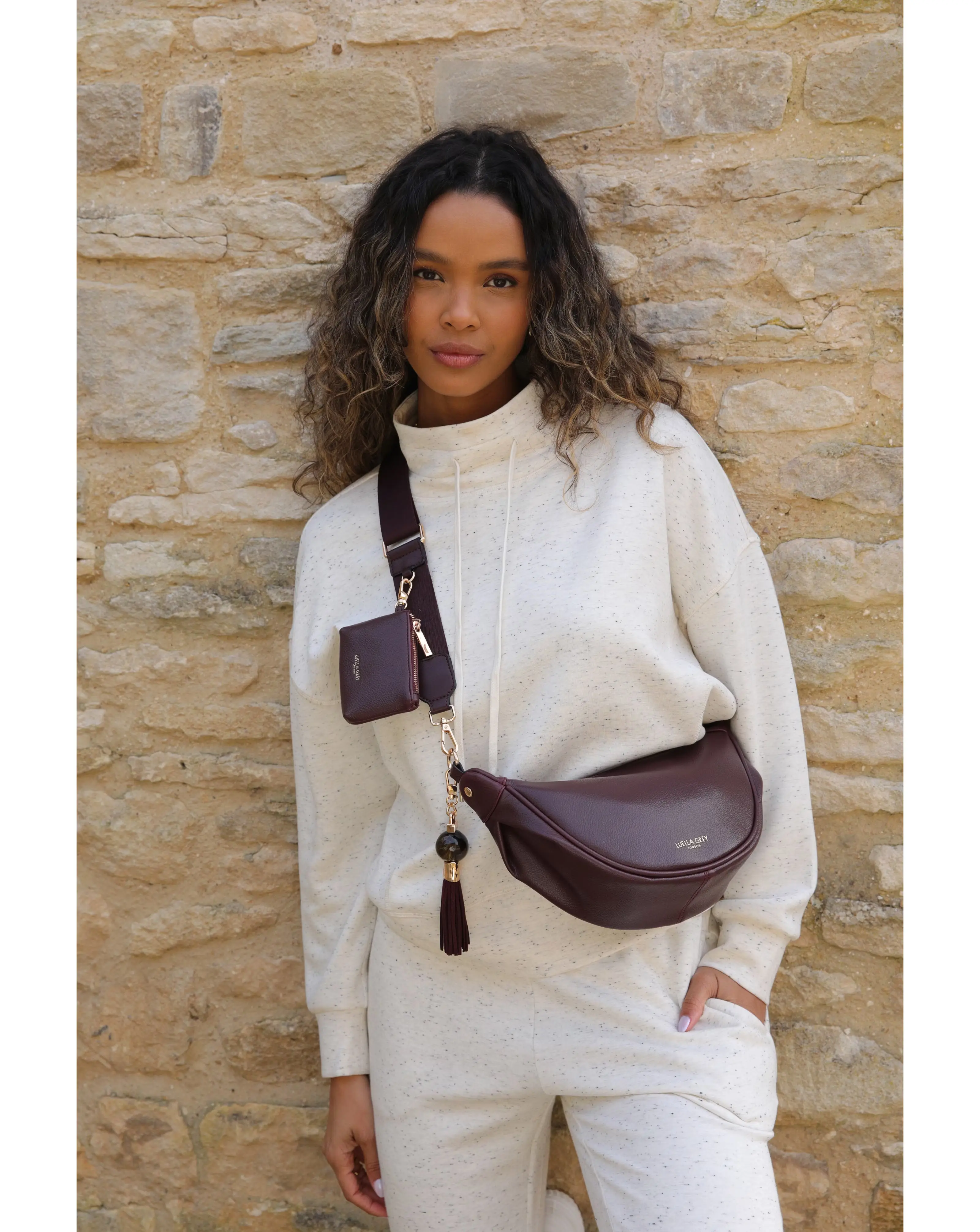 Luella Grey Lauren Cherry Sling Bag 1 Luella Grey Lauren Cherry Sling Bag