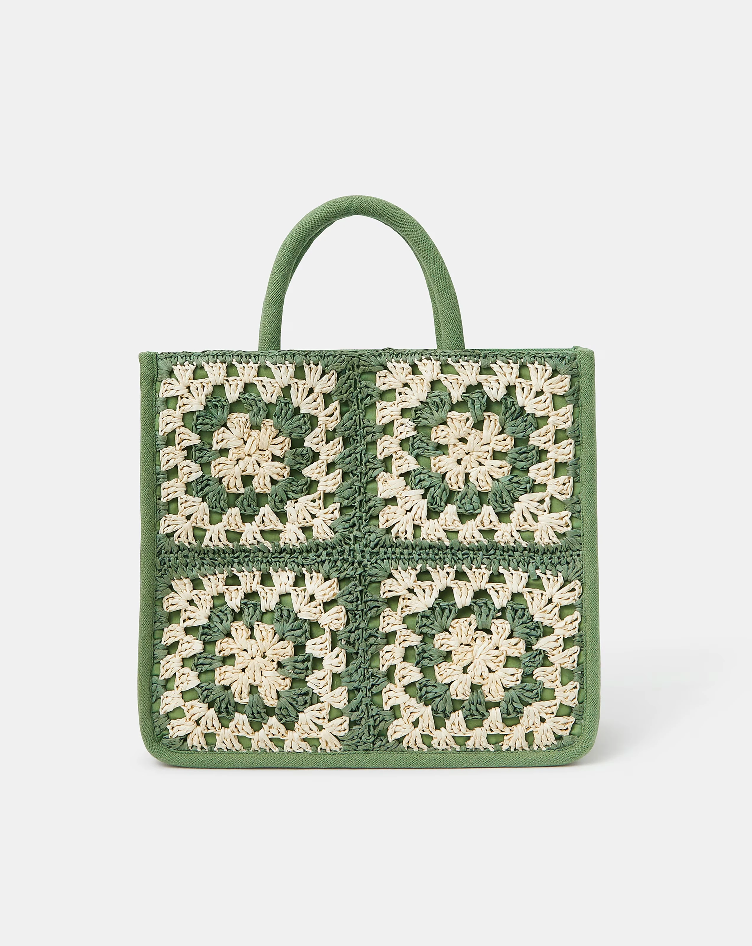 Accessorize Crochet Raffia Handbag 1 Accessorize Crochet Raffia Handbag