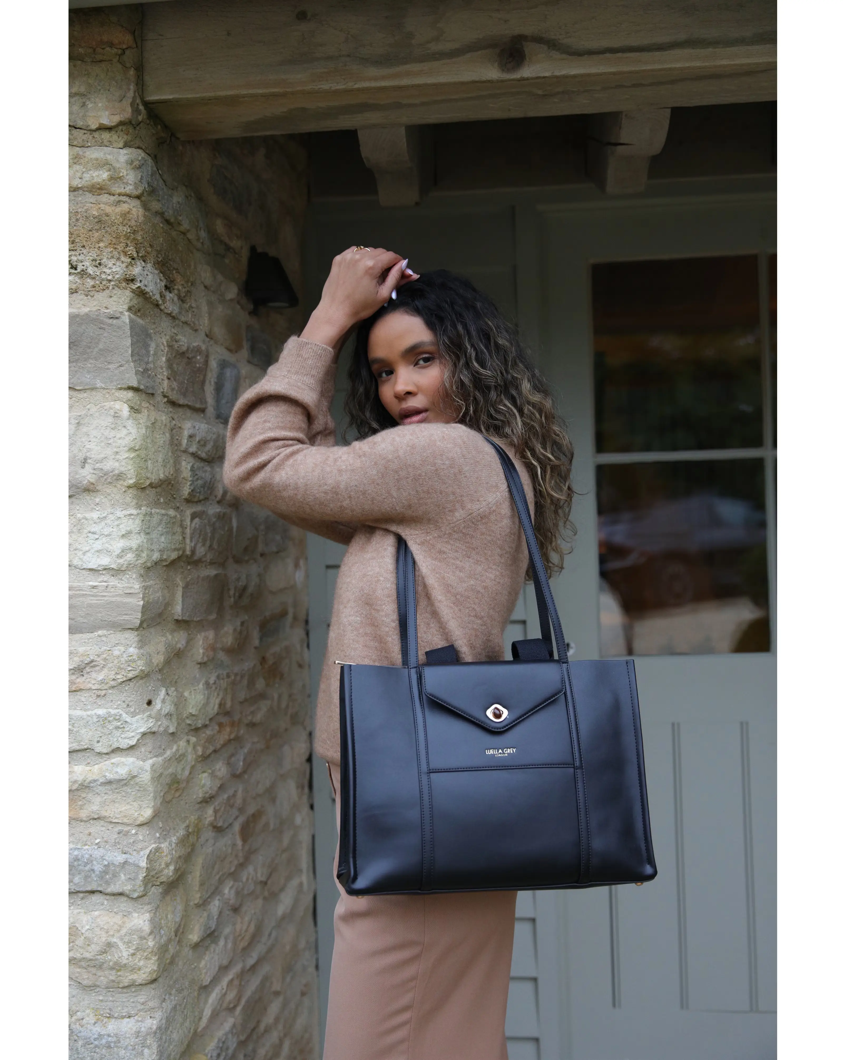 Luella Grey Giselle Black Laptop Bag 2 Luella Grey Giselle Black Laptop Bag