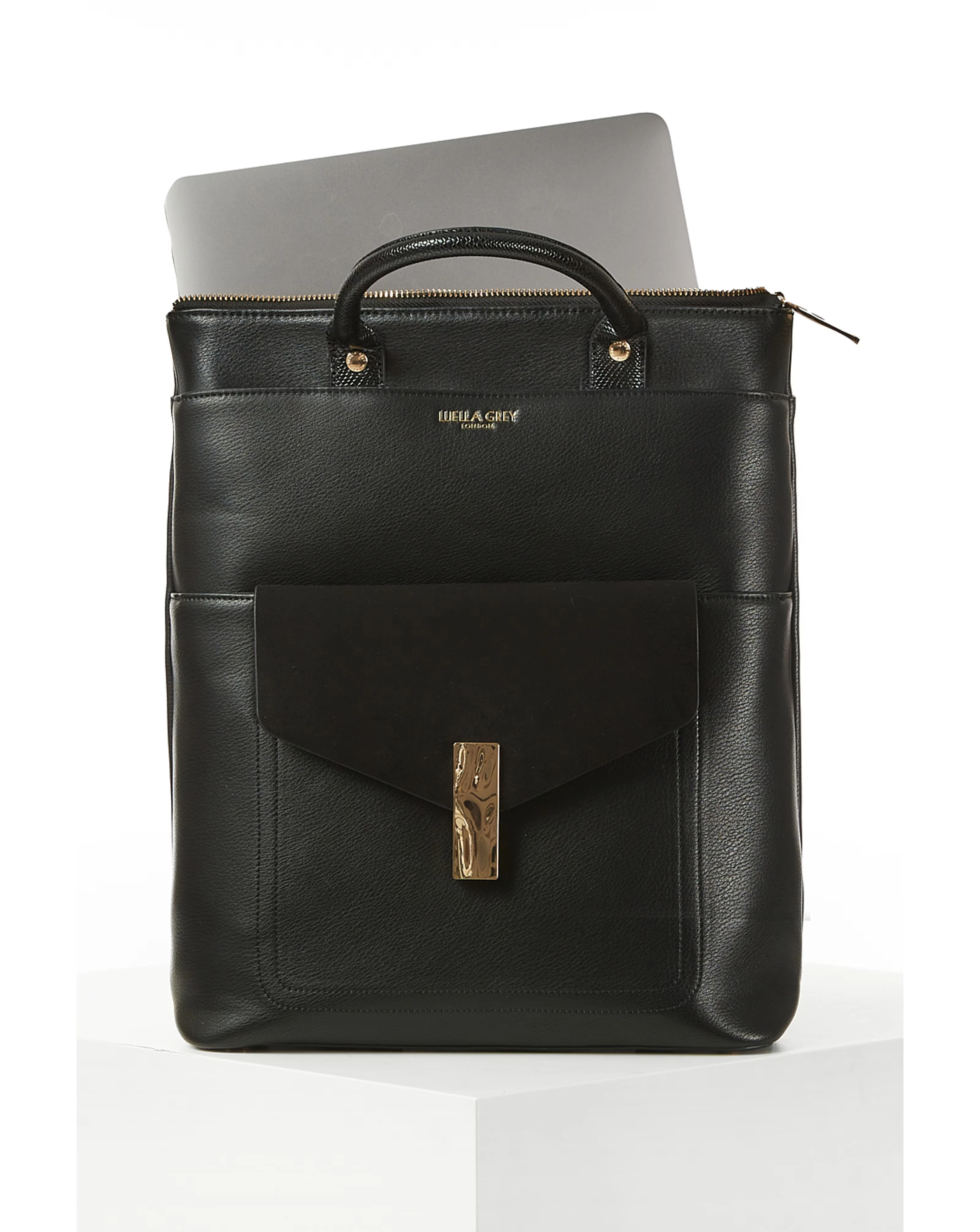 Luella Grey Audrey Black Laptop Backpack 1 Luella Grey Audrey Black Laptop Backpack